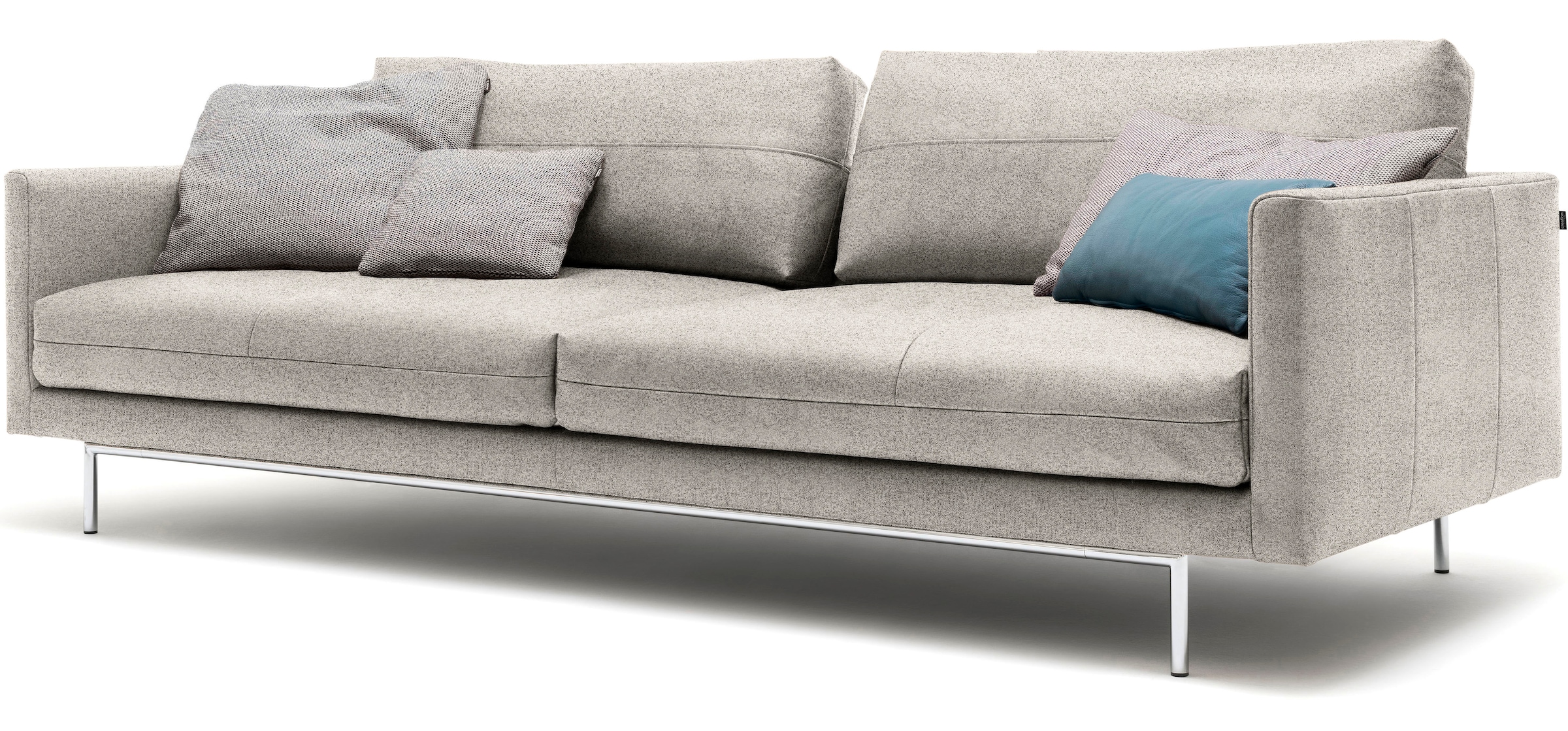 Creation BY ROLF BENZ 3,5-Sitzer »CR.414, Designsofa, edles Sofa, Loungesofa, Ledersofa, klares Design«, aus Leder oder Chenille, erstklassiger Sitzkomfort, legere Polsterung