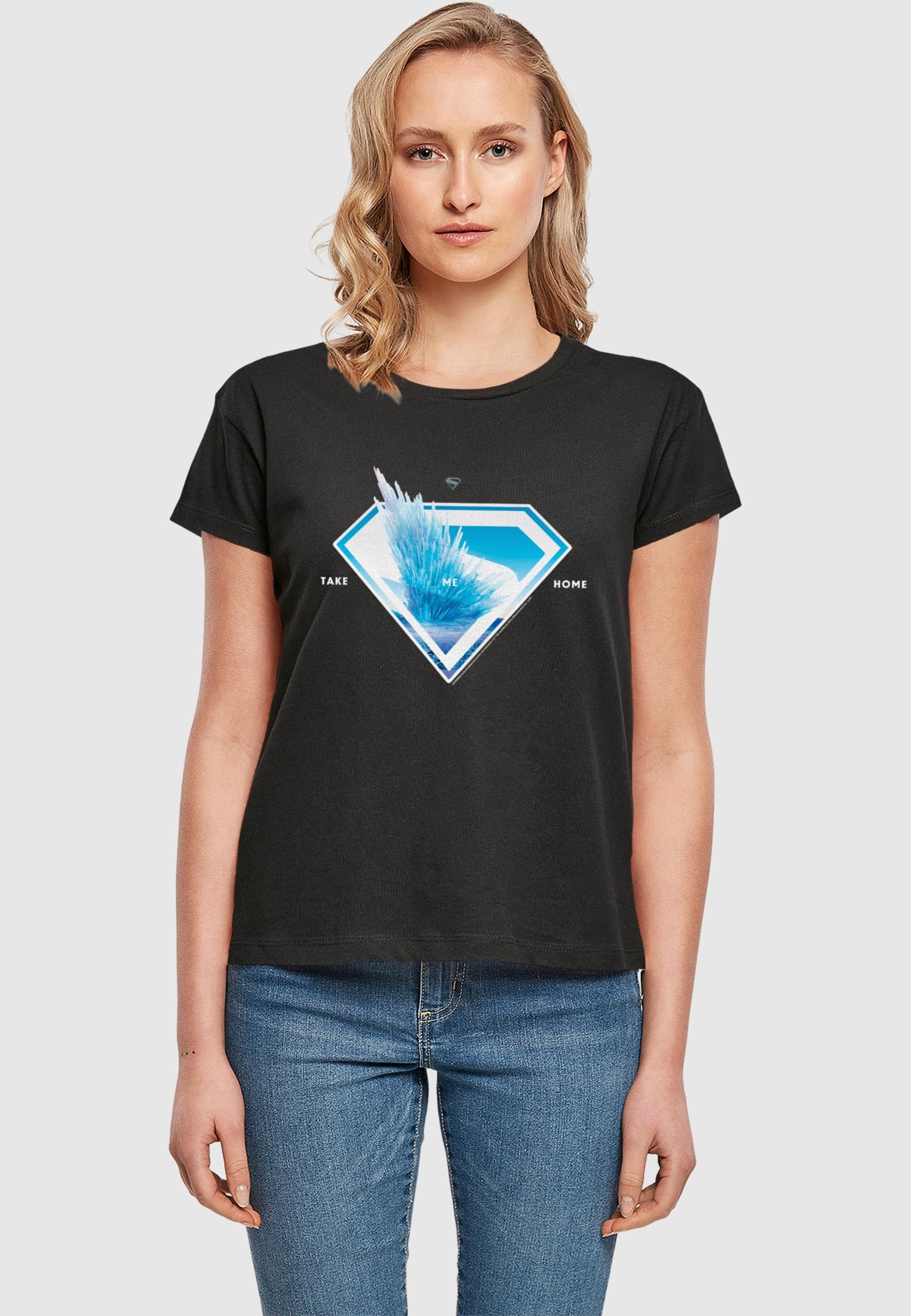 ABSOLUTE CULT T-Shirt »ABSOLUTE CULT Ladies Superman Logo Svalbard Take Me Home Box Tee«, (1 tlg.)
