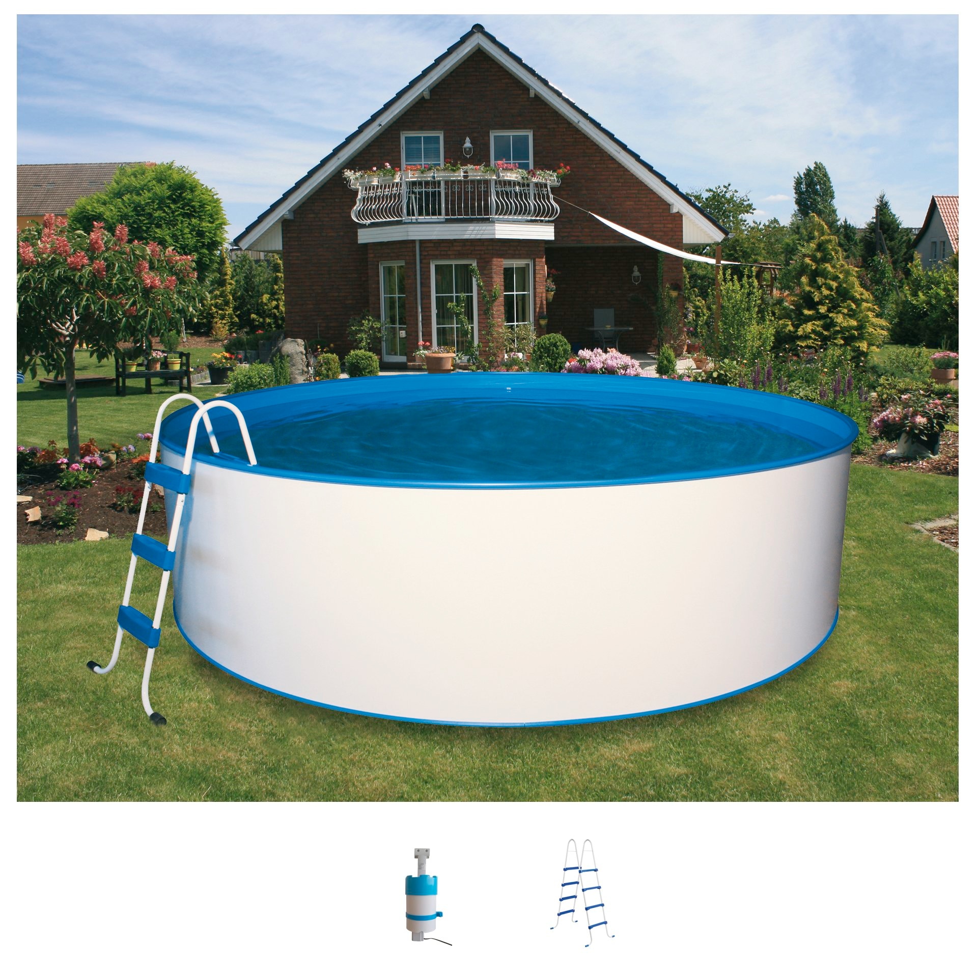 my POOL BWT Rundpool "mit Leiter und Kartuschenfilteranlage" in verschieden günstig online kaufen