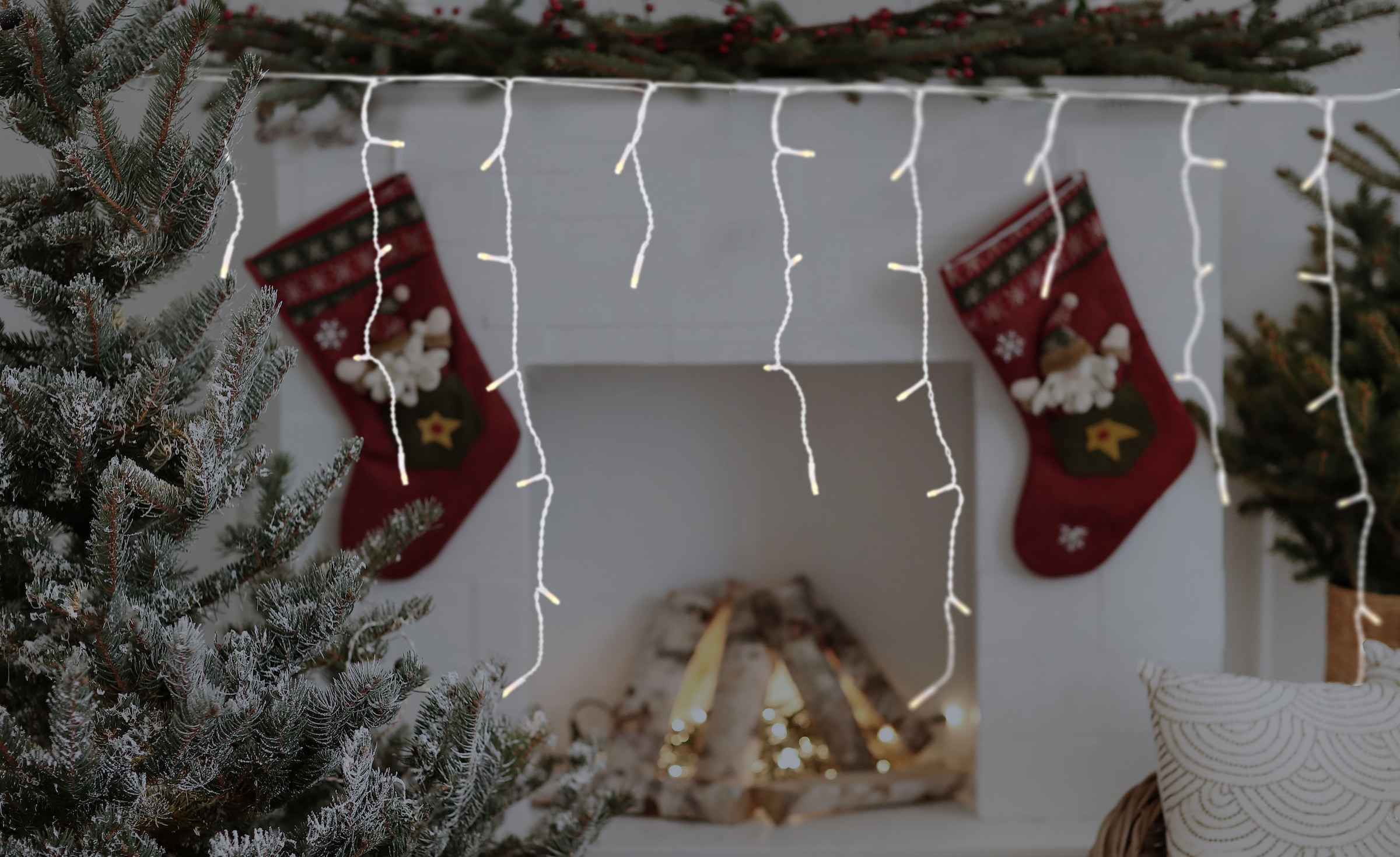 GLOBO LIGHTING Lichterkette »LED LICHTERKETTE« Lichterkette IP44 Zuleitungskabel 5000mm L: 12000mm