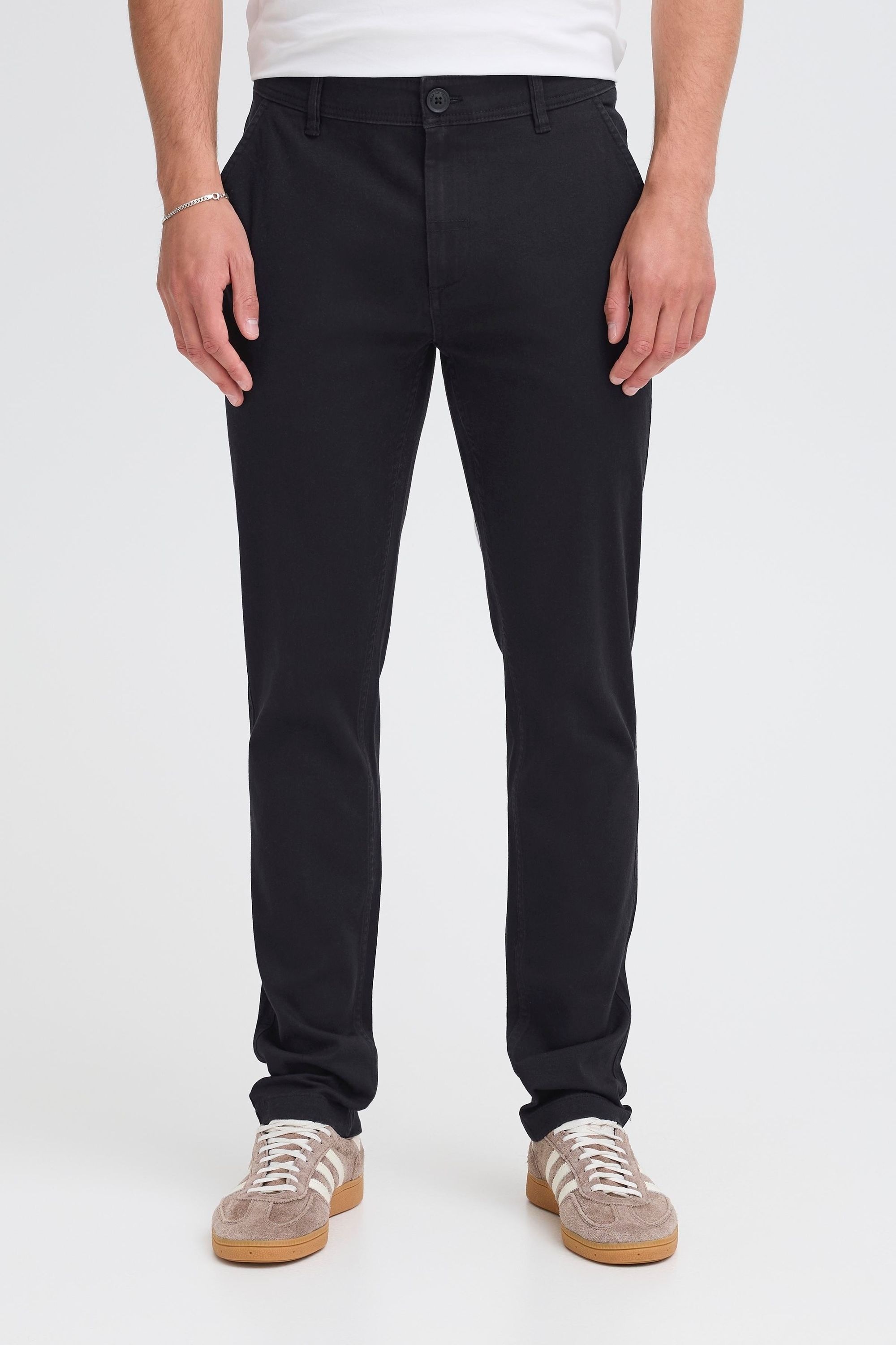 Chinohose BLEND "Chinohose BHTirak", Herren, Gr. 31, Länge 34, schwarz, Obermaterial: 98% Baumwolle CO. 2% Elasthan EL., Hosen Chinohose