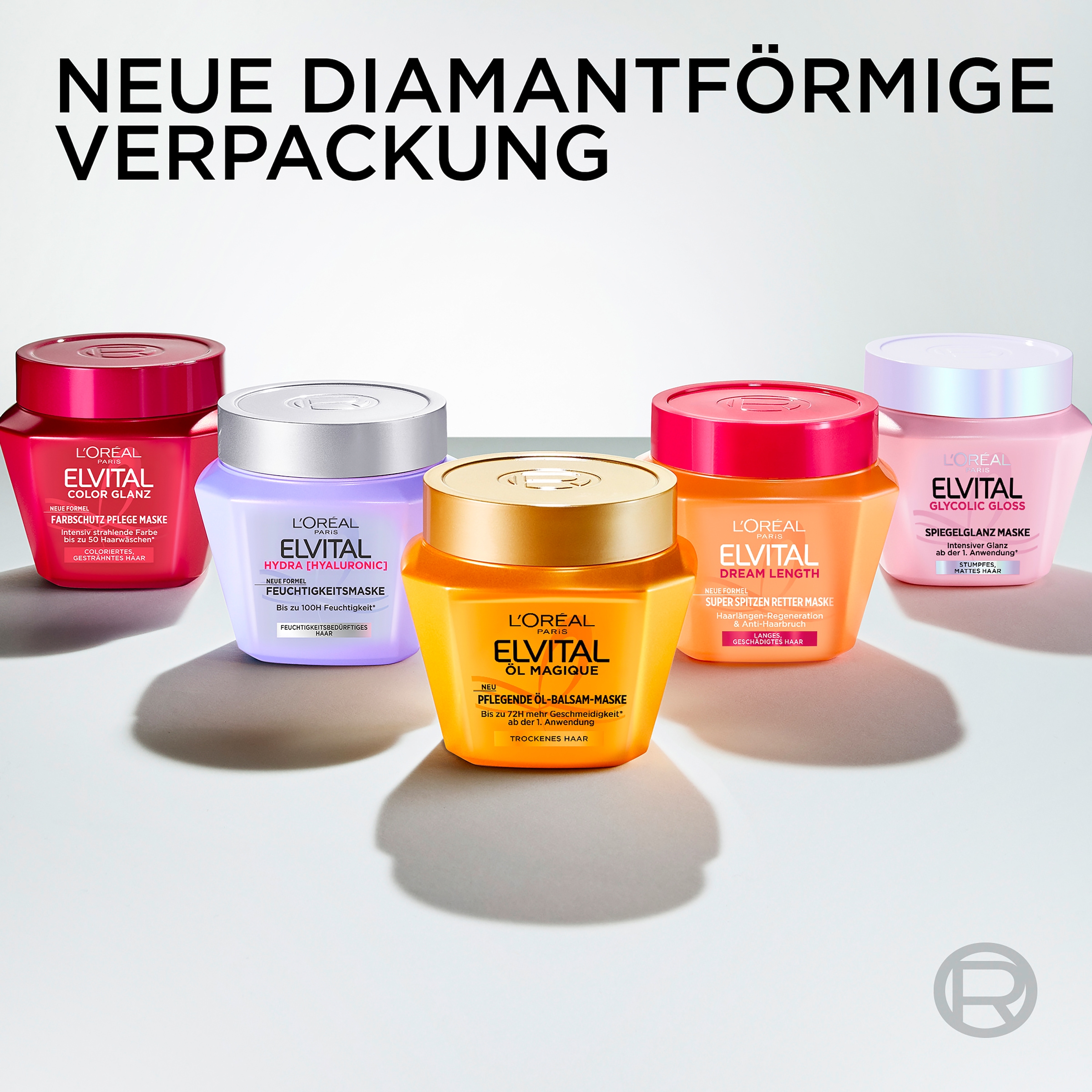 L'ORÉAL PARIS Haarmaske »ELVITAL GLYCOLIC GLOSS SPIEGELGLANZ MASKE«