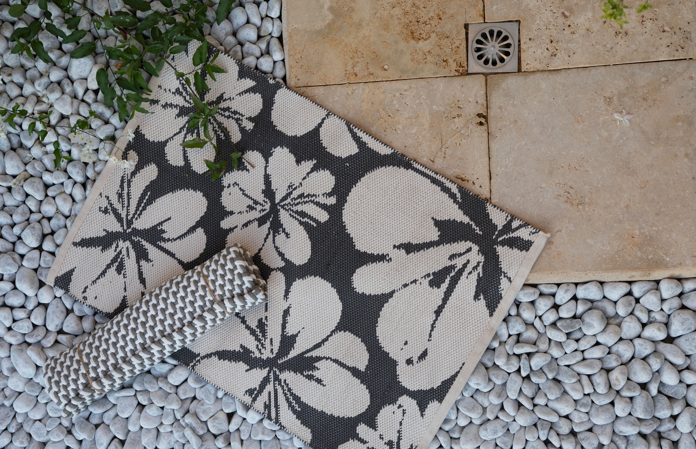 PAD Fußmatte "BLOOM" rechteckig 12 mm Höhe Schmutzfangmatte, handgewebt, Bl günstig online kaufen