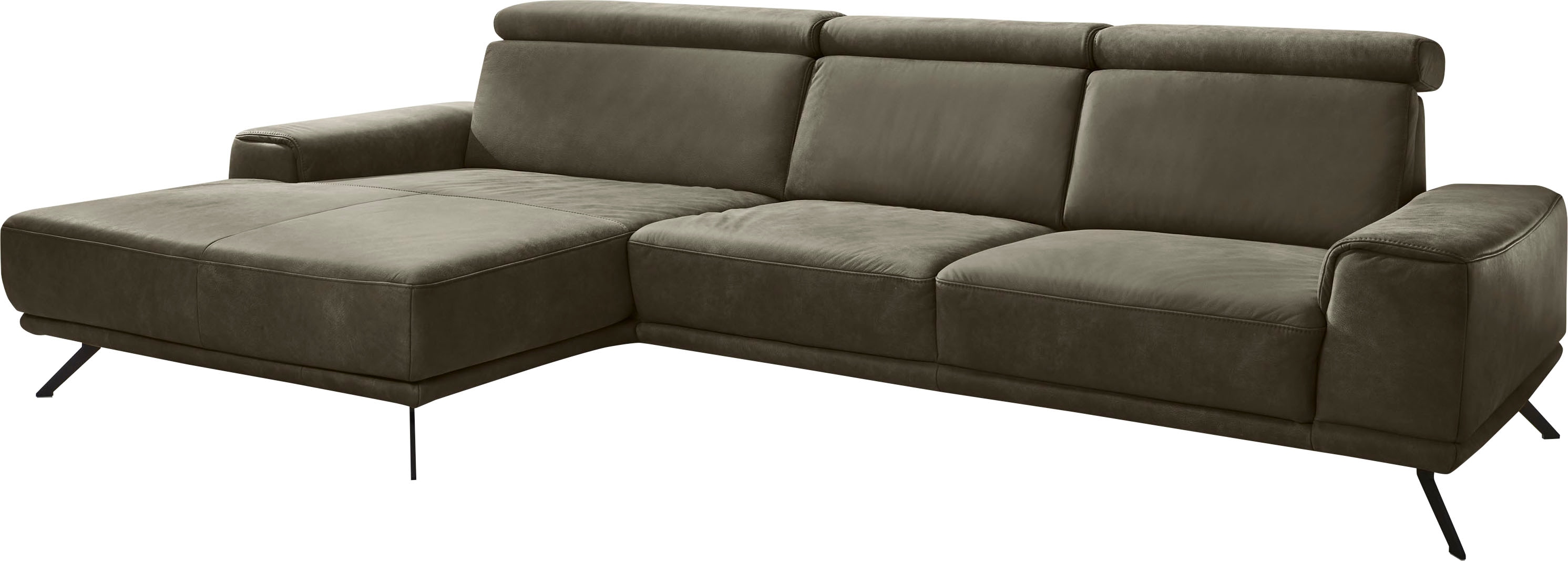 Die PlanBar Ecksofa "PN-EM22041 L-Form" wahlweise motorisches Canape oder Sitztiefenverstellung
