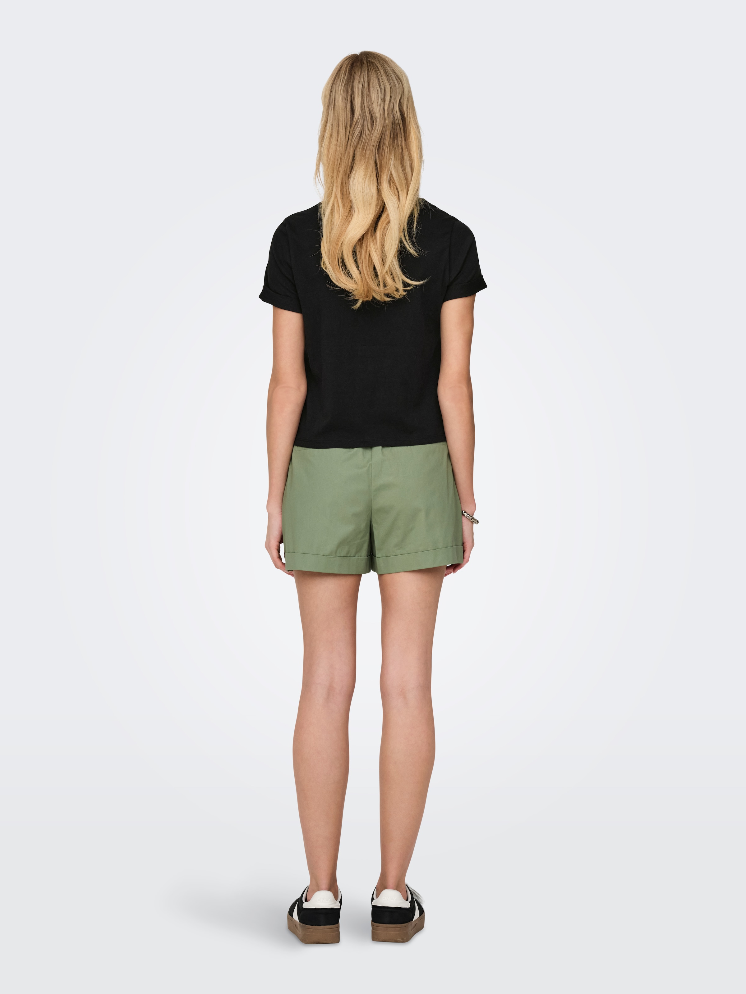 ONLY Kurzarmshirt »ONLDORA S/S KNOT FOLD-UP TOP JRS«