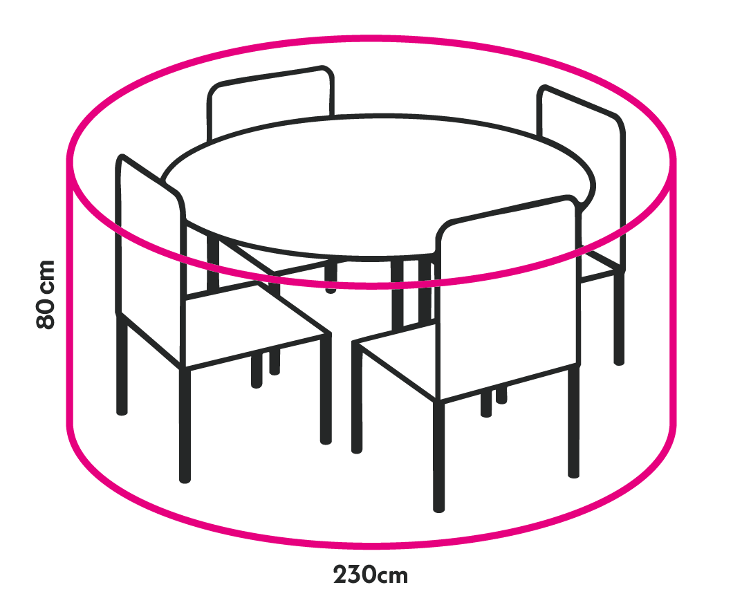 winza outdoor covers Gartenmöbel-Schutzhülle »Premium« mit Klettverschluß, für Gartenset rund bis 170 cm