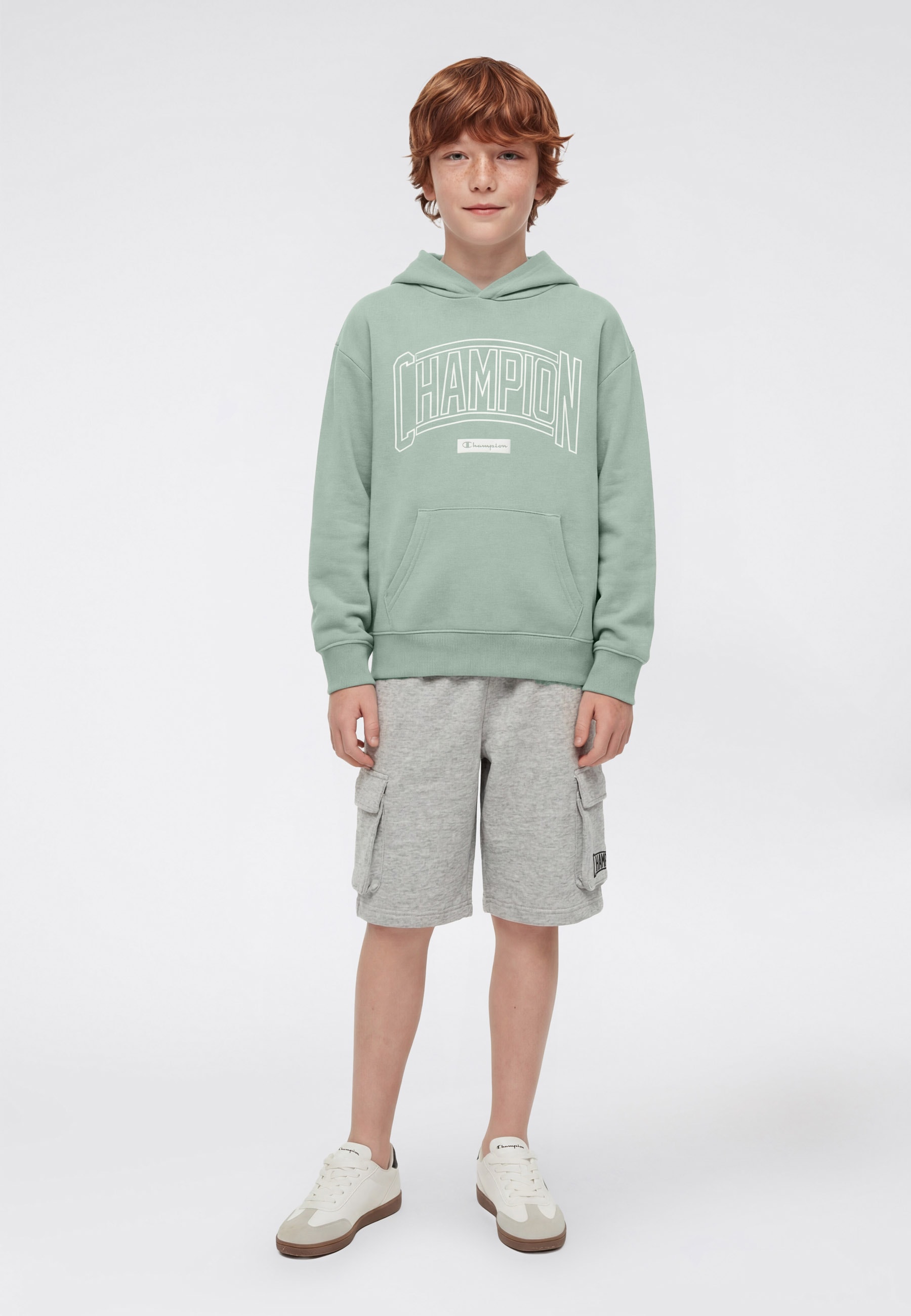 Champion Kapuzensweatshirt »COLLEGE Terry Hoodie Large Logo«, mit Kapuze, Langarm
