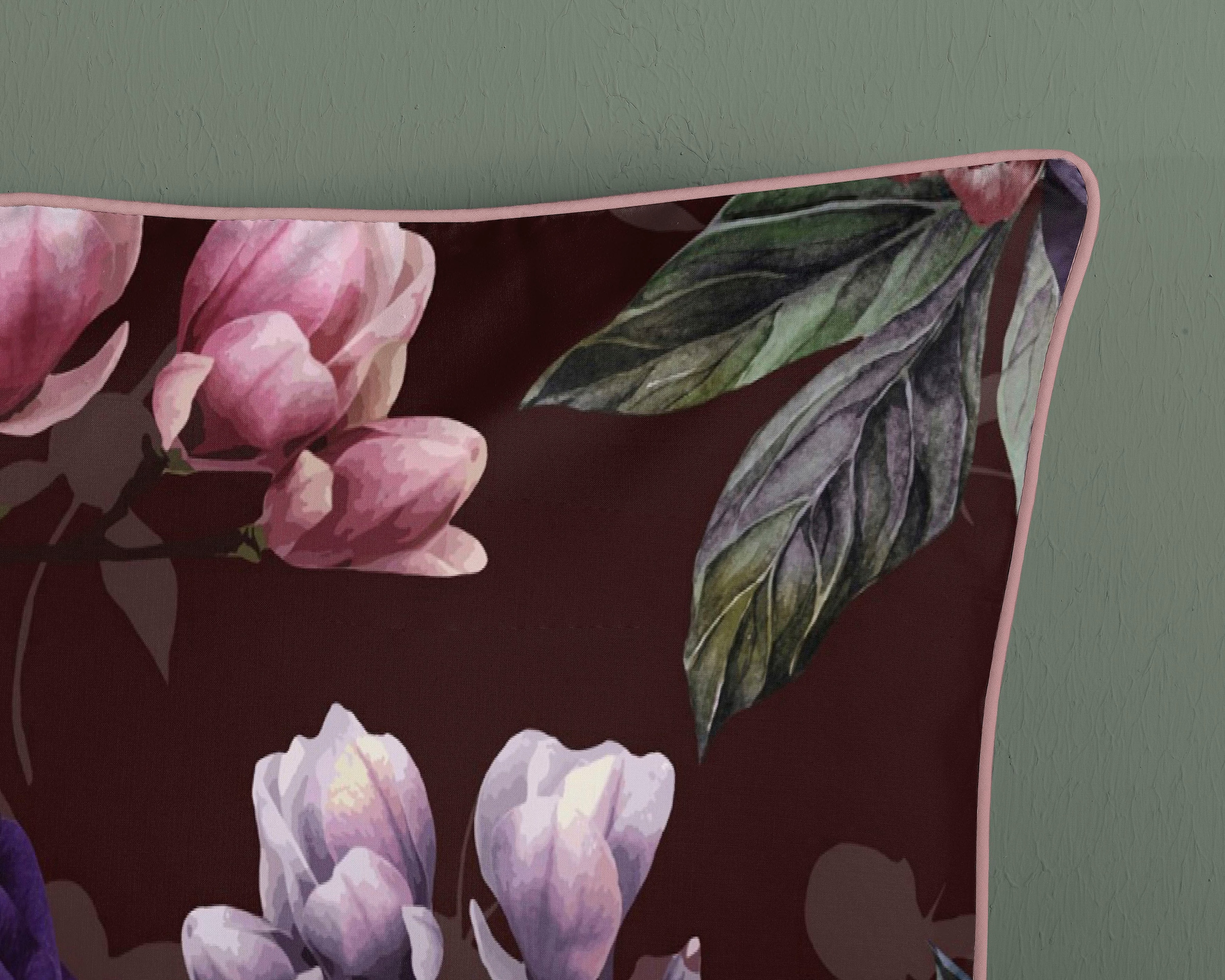 Descanso Wendebettwäsche »Bloomie«, Baumwolle, Satin, 135x200, Biese, Reißverschluss, Wendeoptik, Blumen