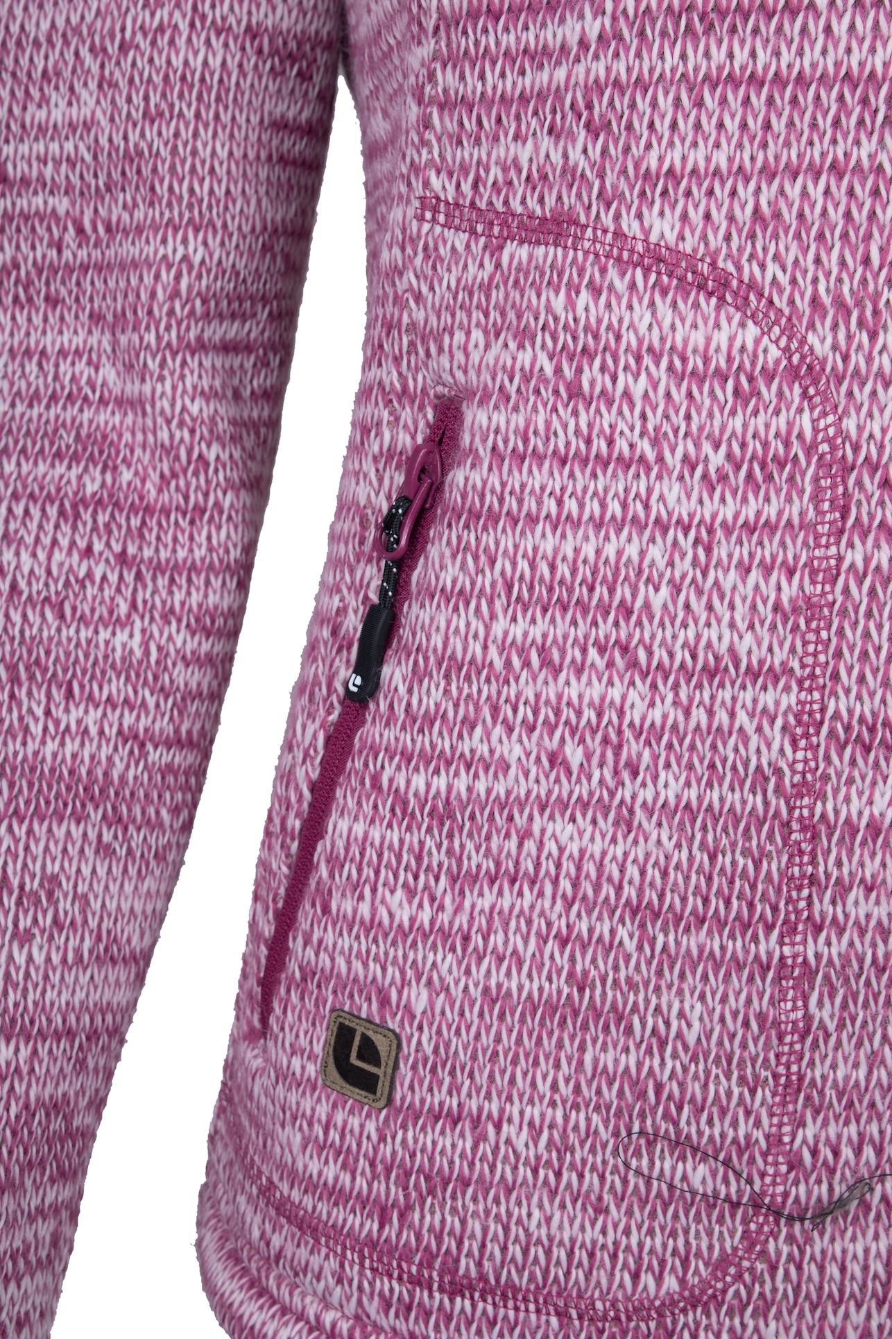 Thumbnail - DEPROC Active Strickfleecejacke "WILLMORE MELANGE WOMEN", in edler Optik