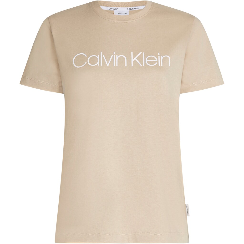 Damenmode Shirts & Sweatshirts Calvin Klein Rundhalsshirt »CORE LOGO T-SHIRT«, mit Calvin Klein Logo-Schriftzug beige Damenmode Shirts & Sweatshirts Calvin Klein Rundhalsshirt »CORE LOGO T-SHIRT«, mit Calvin Klein Logo-Schriftzug beige