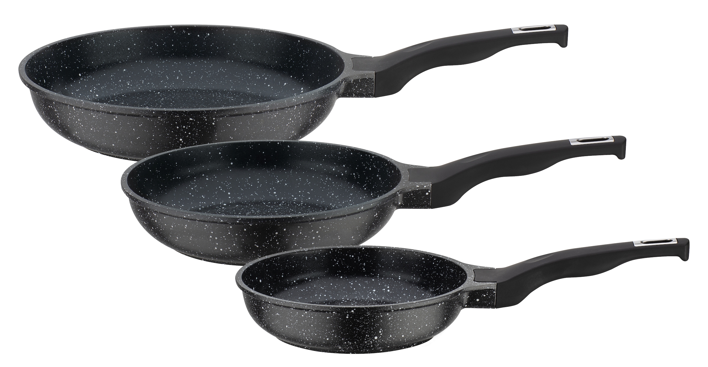 GSW Pfannen-Set "Titanium Granit Advanced" Aluminiumguss Set, 3 Stk. tlg. P günstig online kaufen