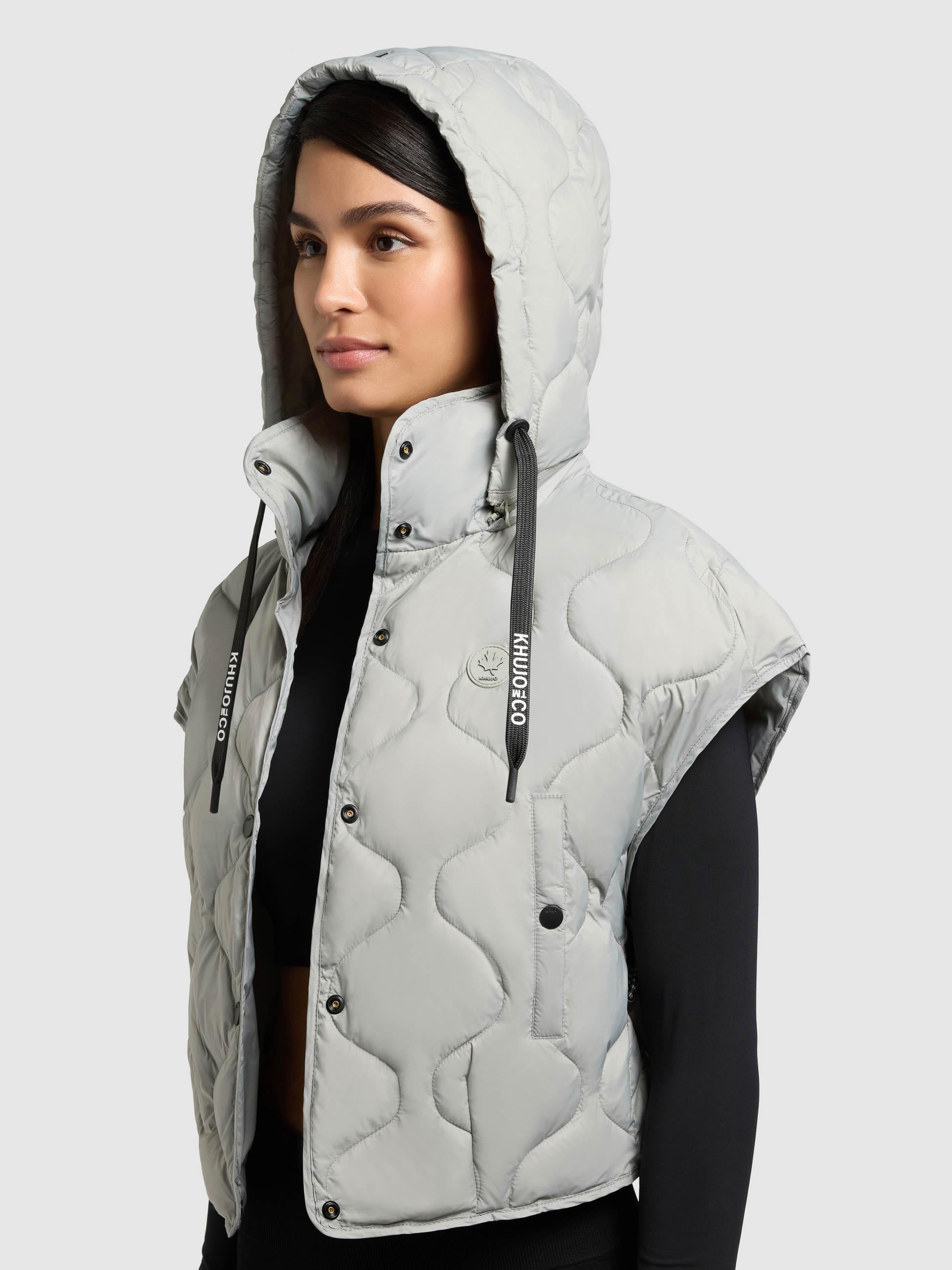 khujo Funktionsweste »Ninga« 1 Kurze leicht Steppweste mit Kapuze