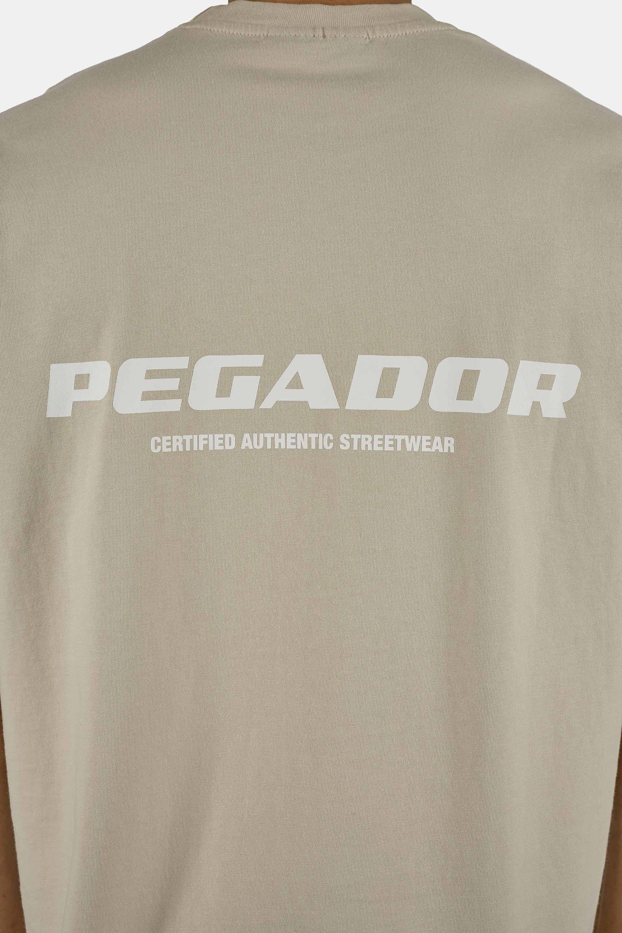 PEGADOR Rundhalsshirt "COLNE LOGO OVERSIZED TEE" Baumwolle, oversize günstig online kaufen