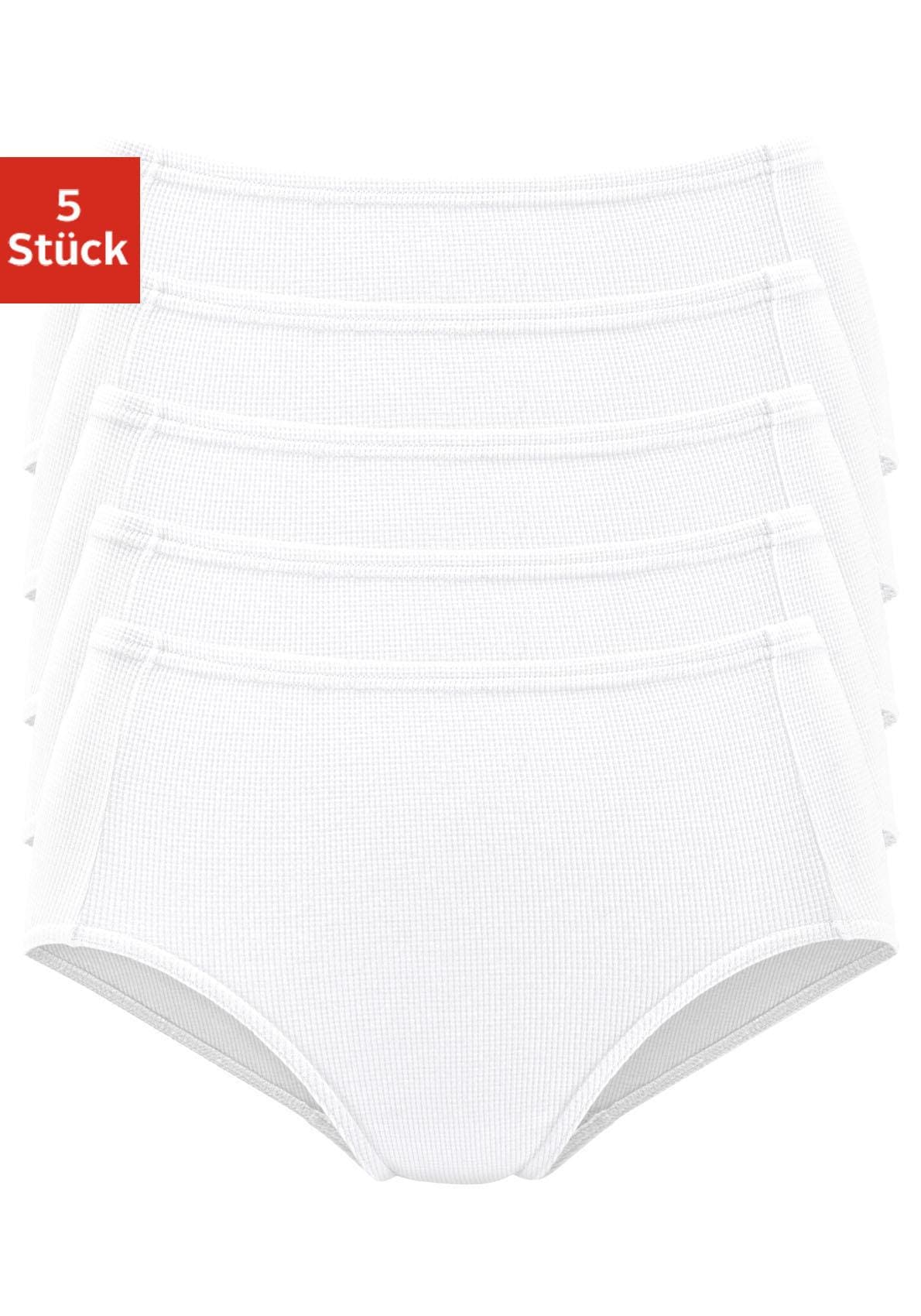 petite fleur Taillenslip, (5er-Pack), aus weicher Pikee-Qualität