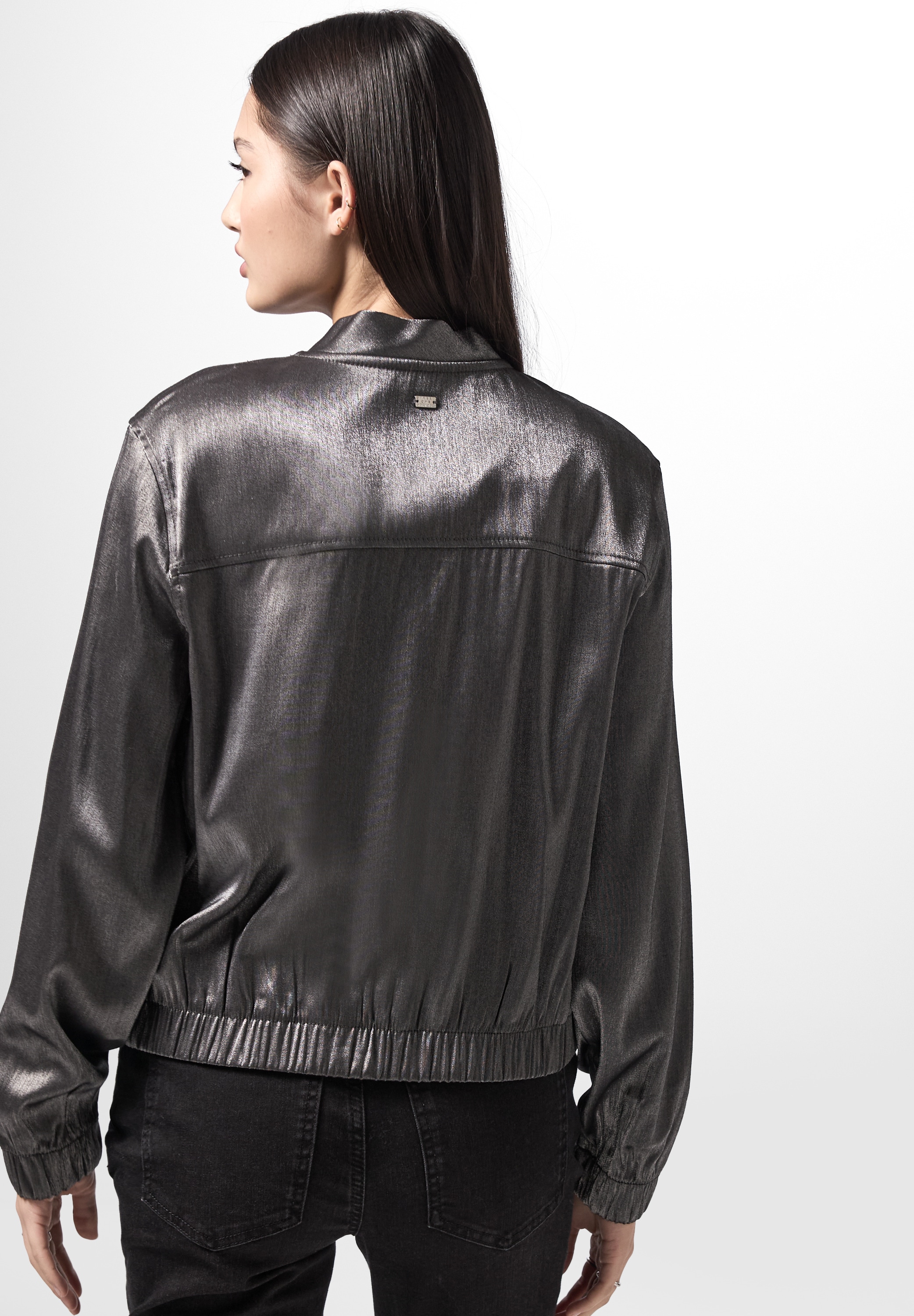 STREET ONE STUDIO Blouson, ohne Kapuze, im Glitzer-Look günstig online kaufen