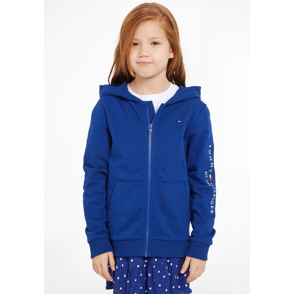 Tommy Hilfiger Kapuzensweatjacke »U ESSENTIAL ZIPTHROUGH HOODIE«, für Kinder