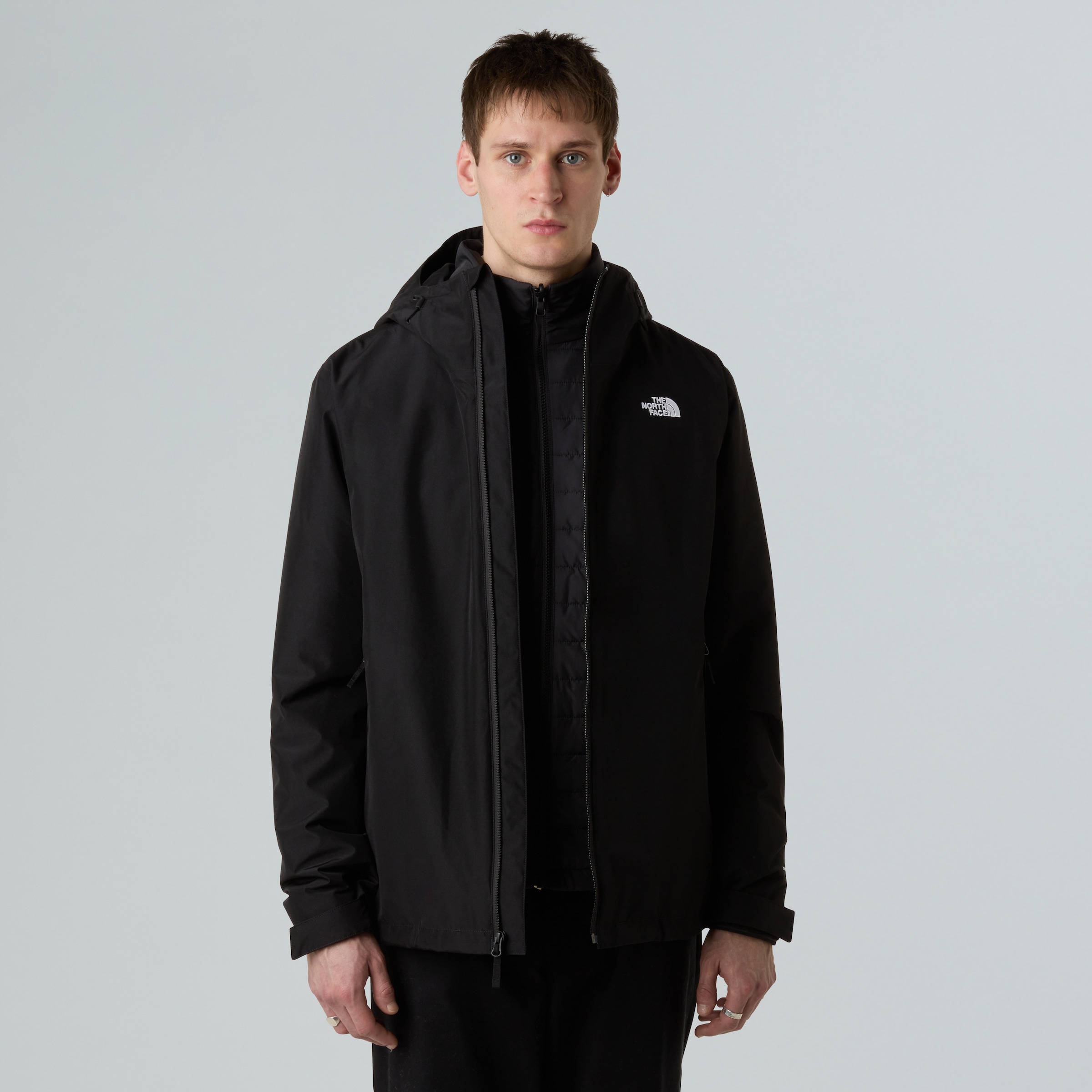 The North Face 3-in-1-Funktionsjacke »M CARTO MONO TRICLIMATE HOODED JACKET«, (1 St.), 3-in-1, wasserdicht, atmungsaktiv – Übergangsjacke