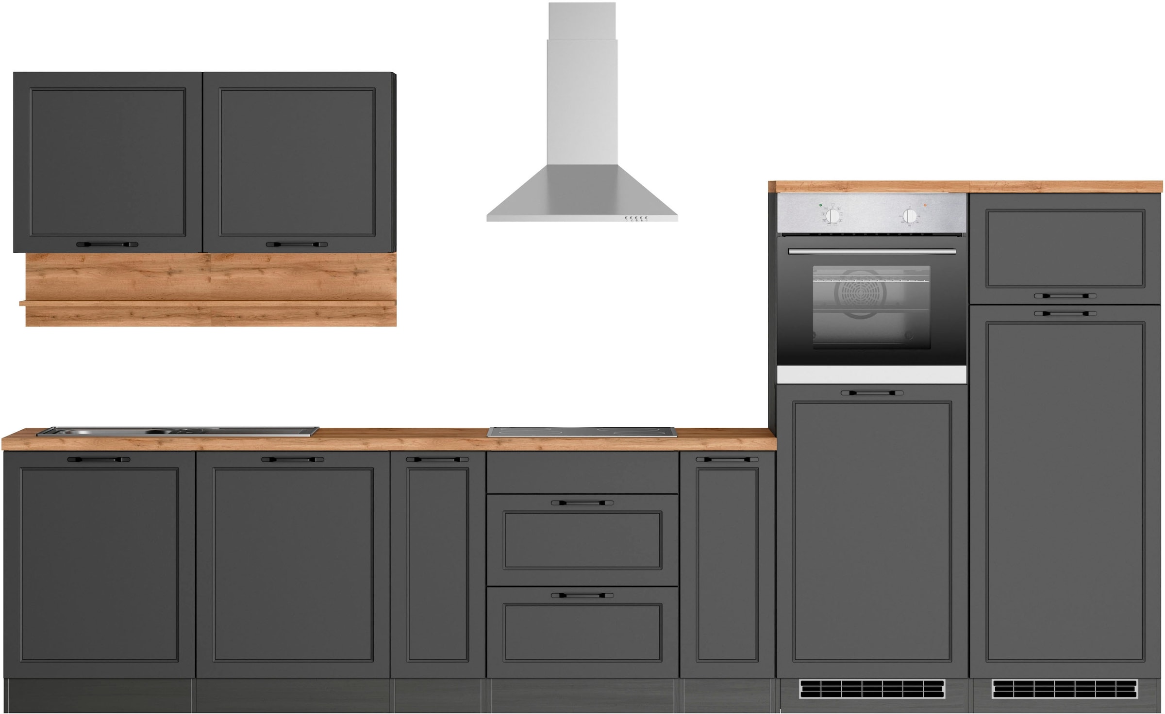 Küchenzeile »KS-Lana«, 360 cm breit, wahlweise mit oder ohne E-Geräte