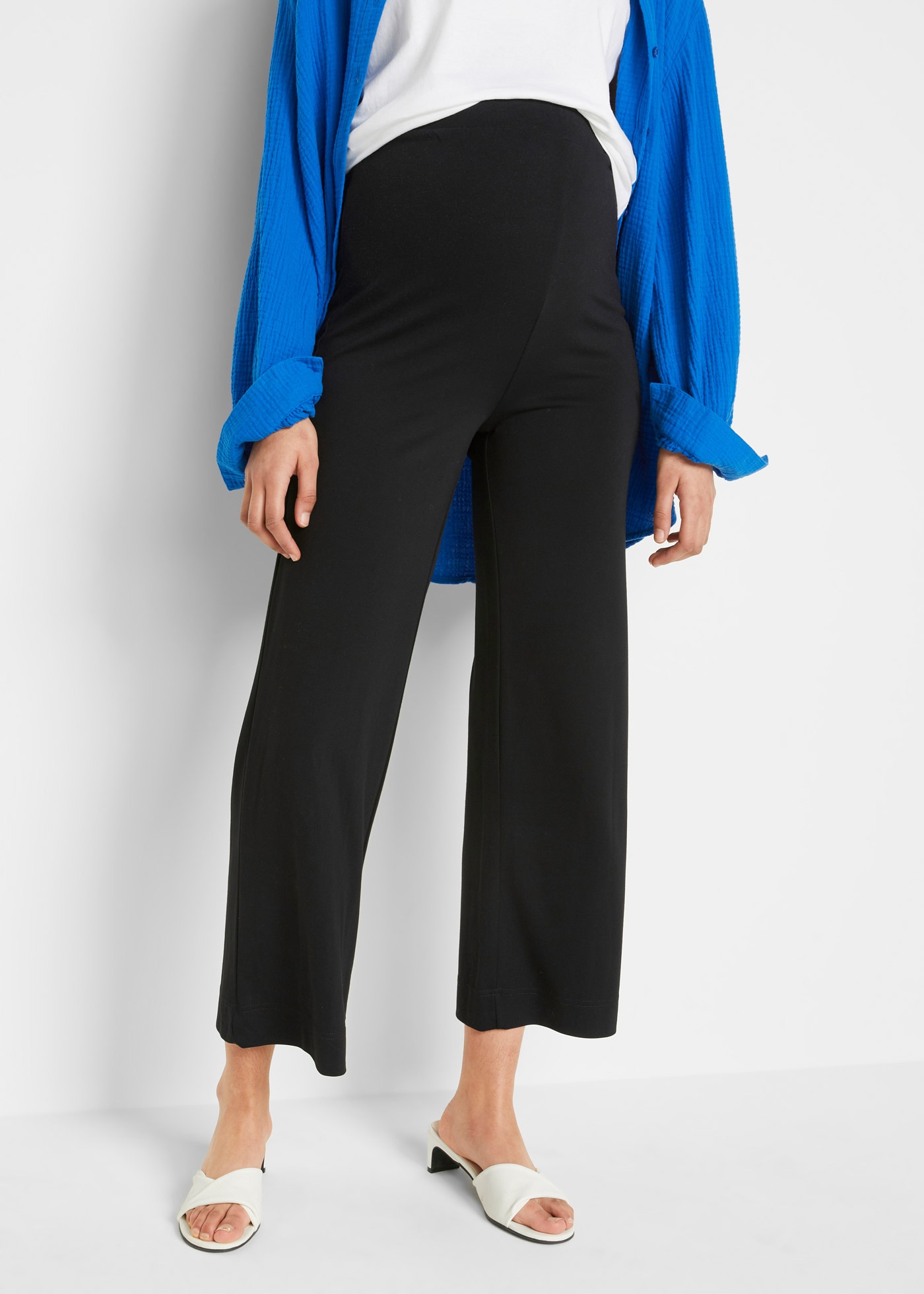bonprix Umstandshose Culotte in 7/8-Länge, bequemer, elastischer Bund