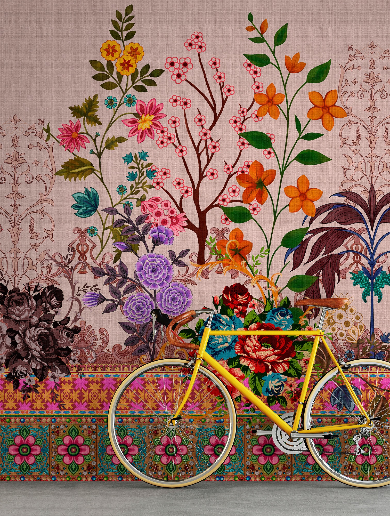 living walls Fototapete »Walls by Patel Oriental Garden«, Vlies, Wand
