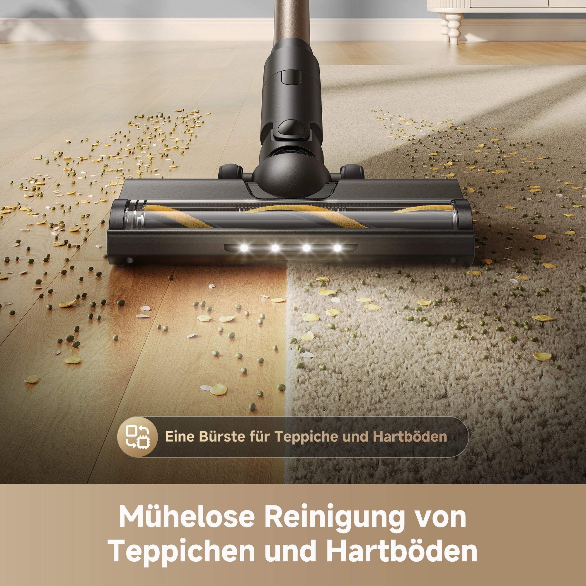 Dreame Akku-Hand-und Stielstaubsauger »R10s Lite« 25000 Pa, 45 min, 99.9% Filter, LED, Flex 90°