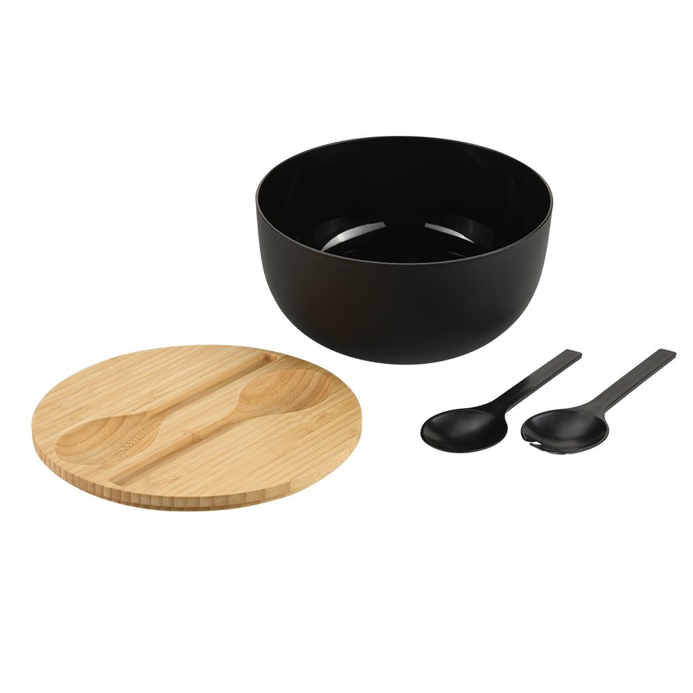 KESPER Salatschüssel "Salatschale mit Deckel und Salatbesteck" 4 Stk. aus P günstig online kaufen