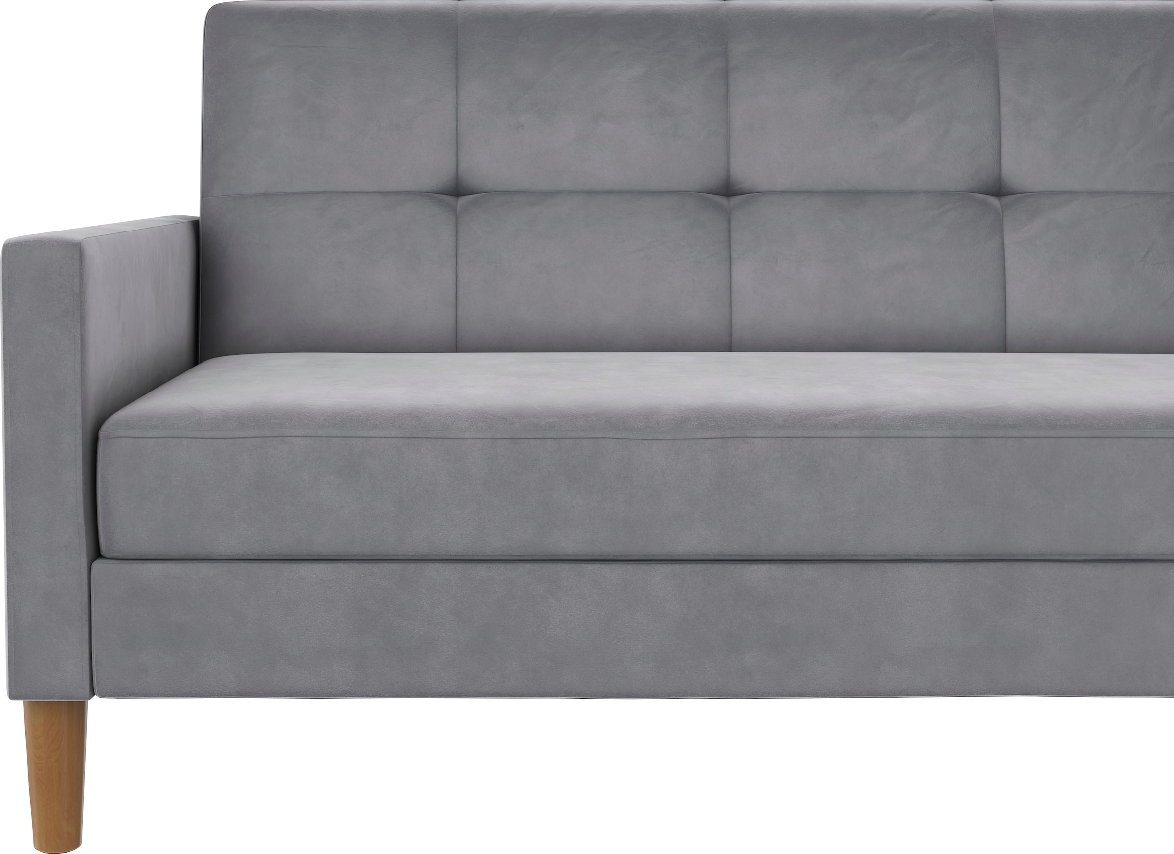 Dorel Home Ecksofa »Lilly, L-Form,«, mit Bett-Funktion, Recamiere beidseitig montierbar, Sitzhöhe 43 cm