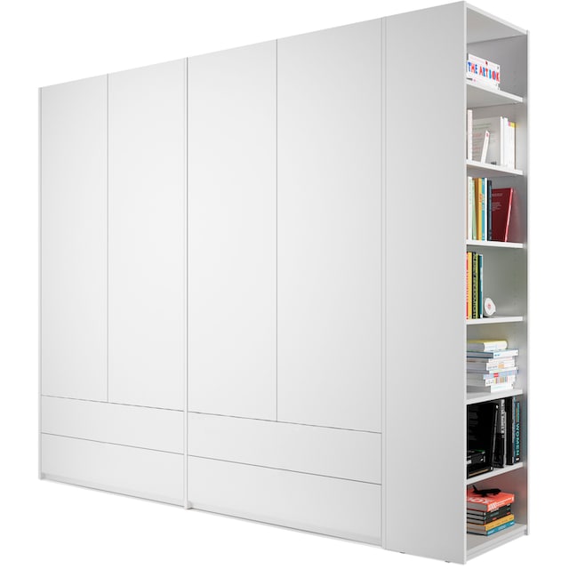 Müller SMALL LIVING Kleiderschrank »Modular Plus Variante 4«, 4 Schubladen, Anbauregal  wahlweise links oder rechts montierbar bestellen | BAUR