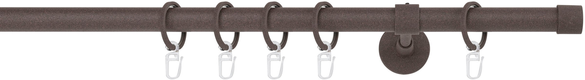 mydeco Gardinenstange »20mm Cap Wandträger 14 cm«, 1 läufig-läufig, Fixmaß