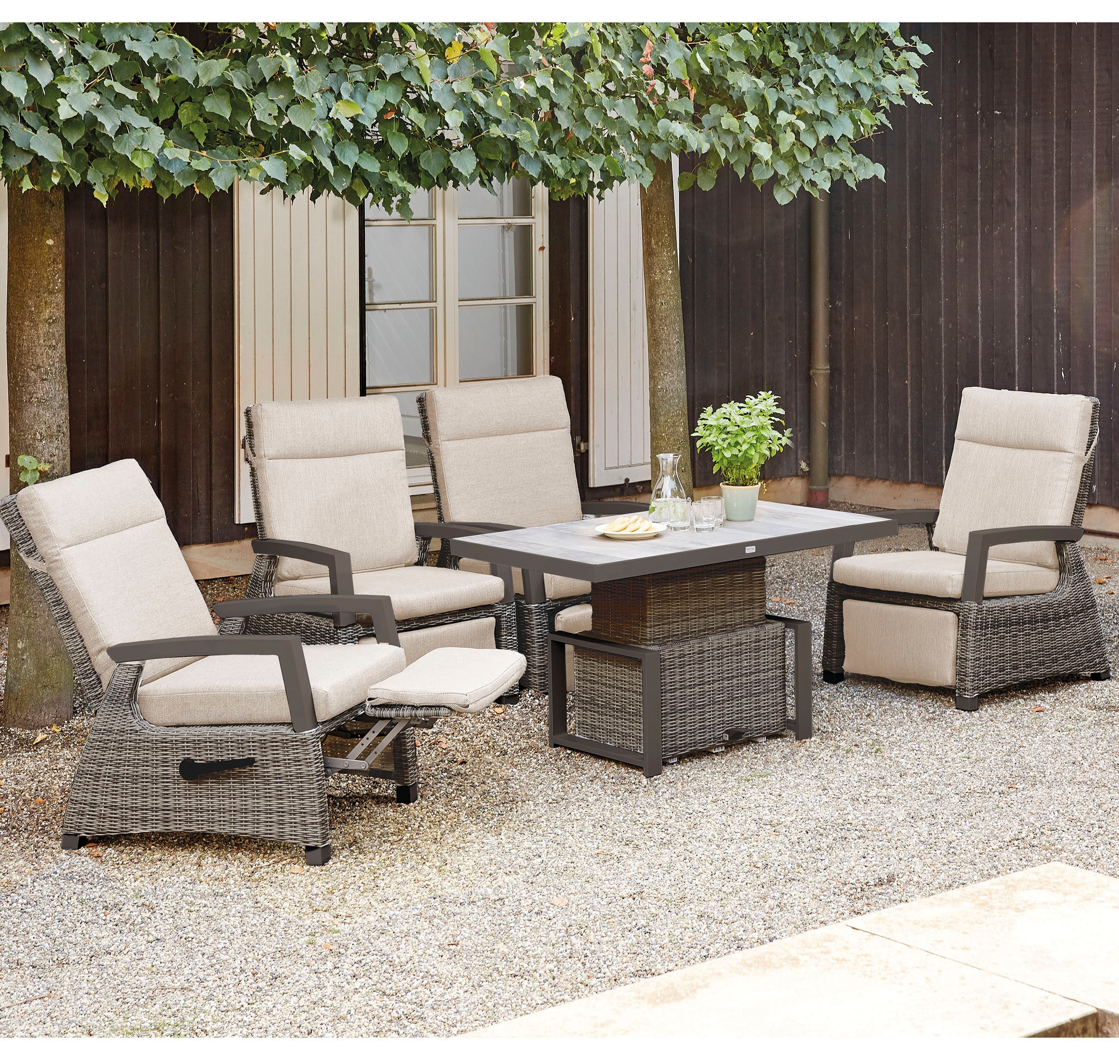 Siena Garden Gartenlounge-Set "Corido" Set, 8 Stk. tlg. bestehend aus 4 Ses günstig online kaufen