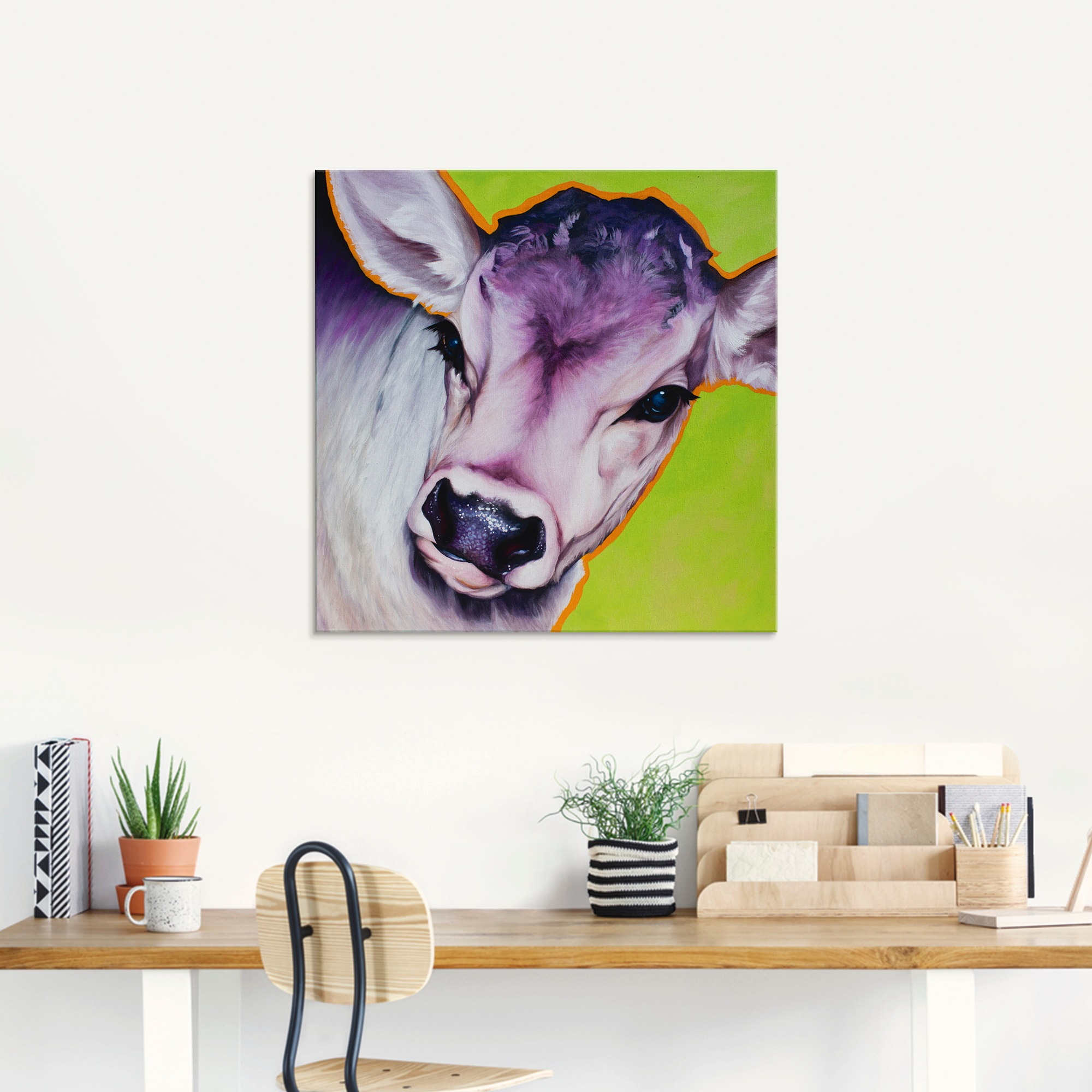 Artland Glasbild »Kuh Pretty Betty«, Haustiere, (1 St.), in verschiedenen Größen