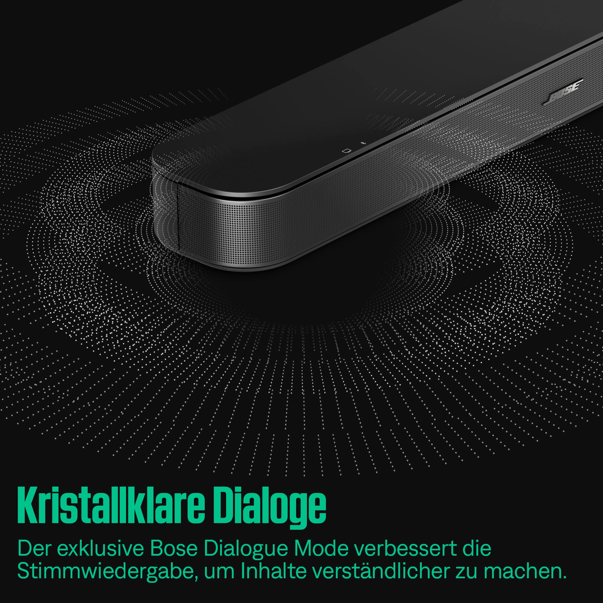 Bose Soundbar »TV Speaker (2nd Gen)« (Bluetooth Bass- und Lautstärkeregelung 40 W)