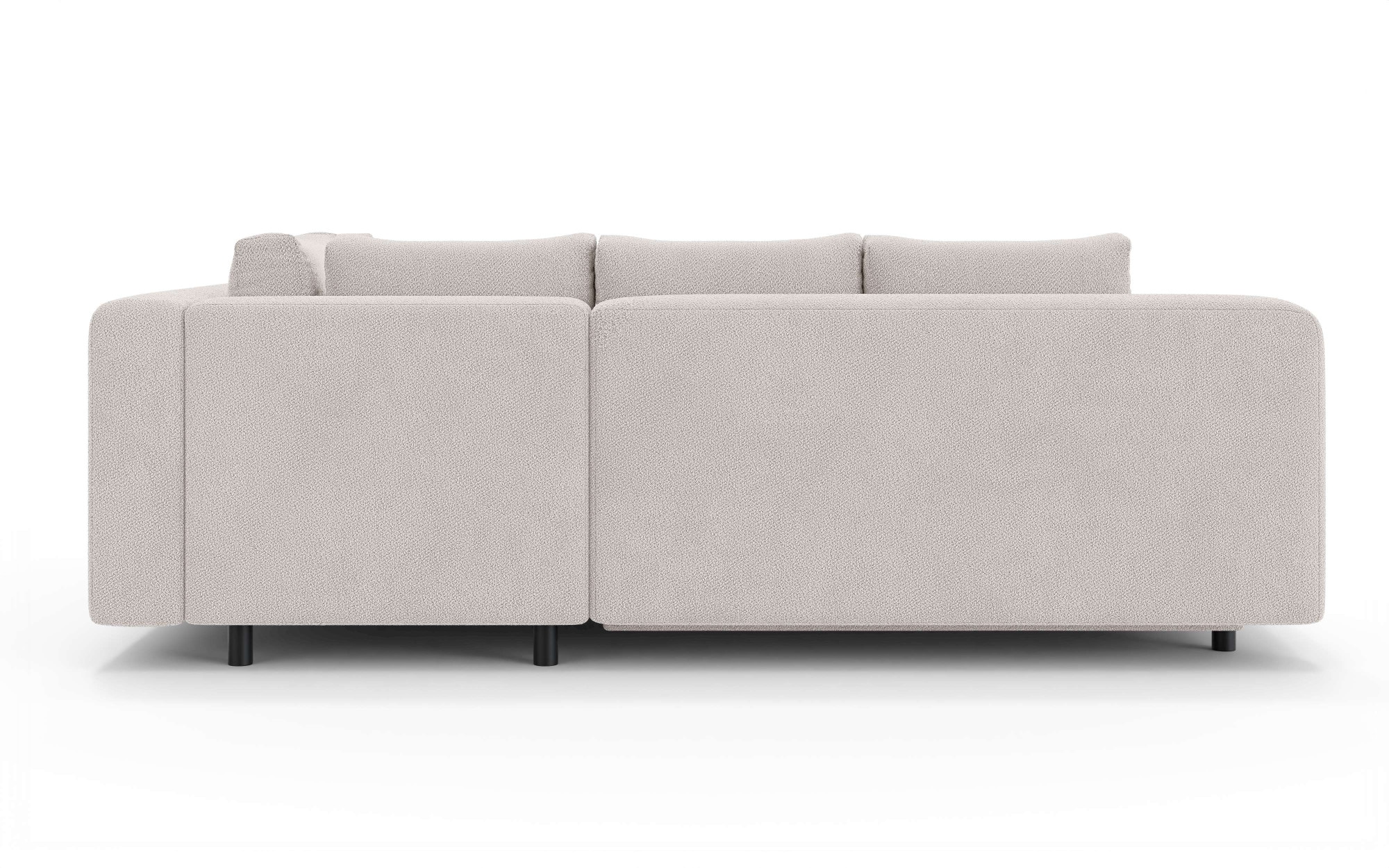 Home affaire Ecksofa »LENNARA Schlafsofa mit Bettkasten, Maße B/T/H: 234/179/85 cm«, L-Form mit Ottomane rechts/links, mit Wellenunterfederung