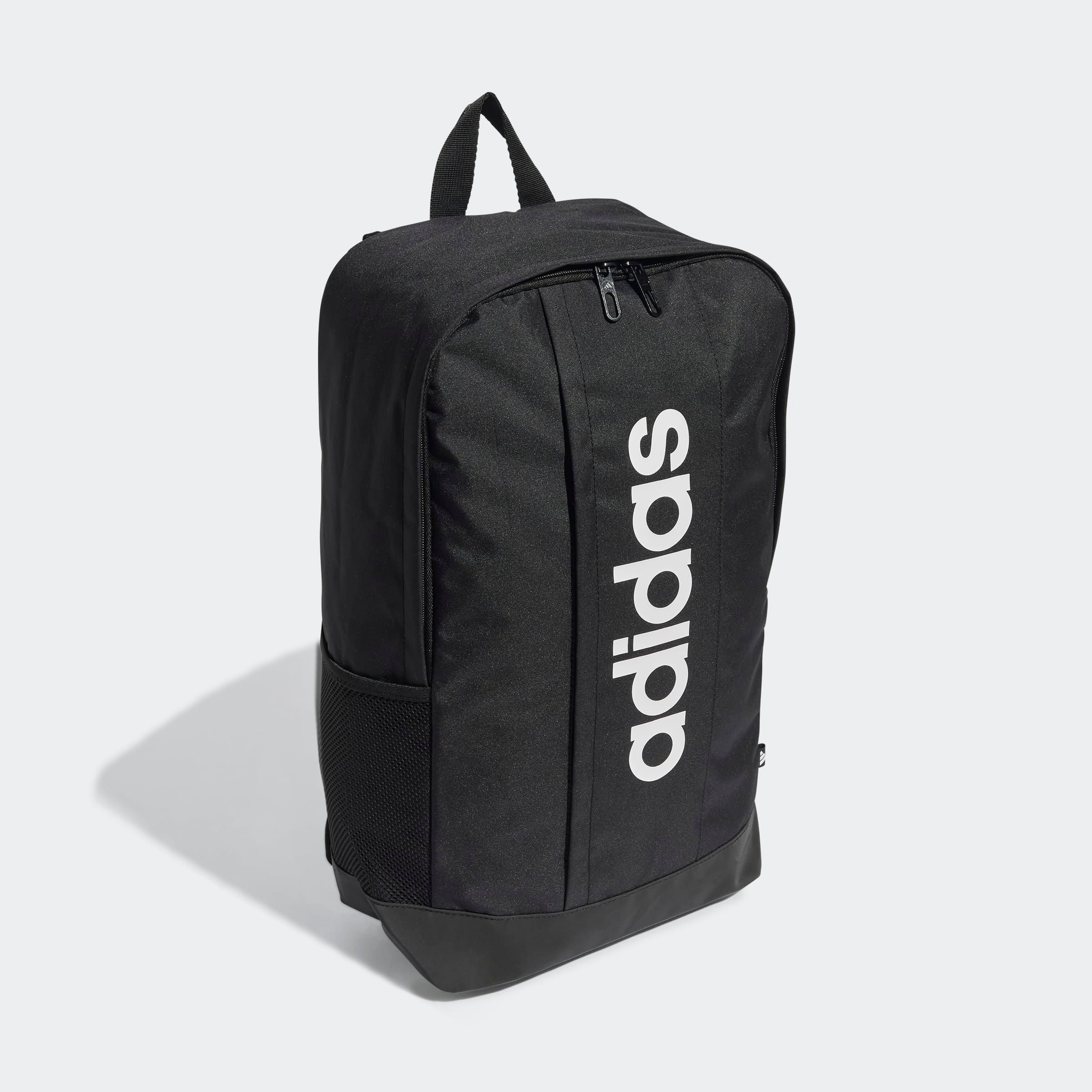 Rucksack "LINEAR BACKPACK", schwarz-weiß, ADIDAS PERFORMANCE, Rucksäcke, mit 18,5 L Volumen, mit Reißverschlusstasche vorne, aus Polyester