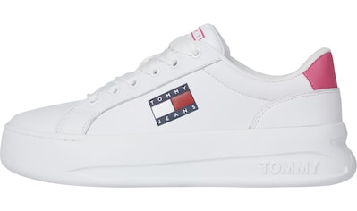 Tommy Jeans Keilsneaker »TOMMY JEANS CITY FLATFORM«, mit Kontrastbesatz an der Ferse kaufen