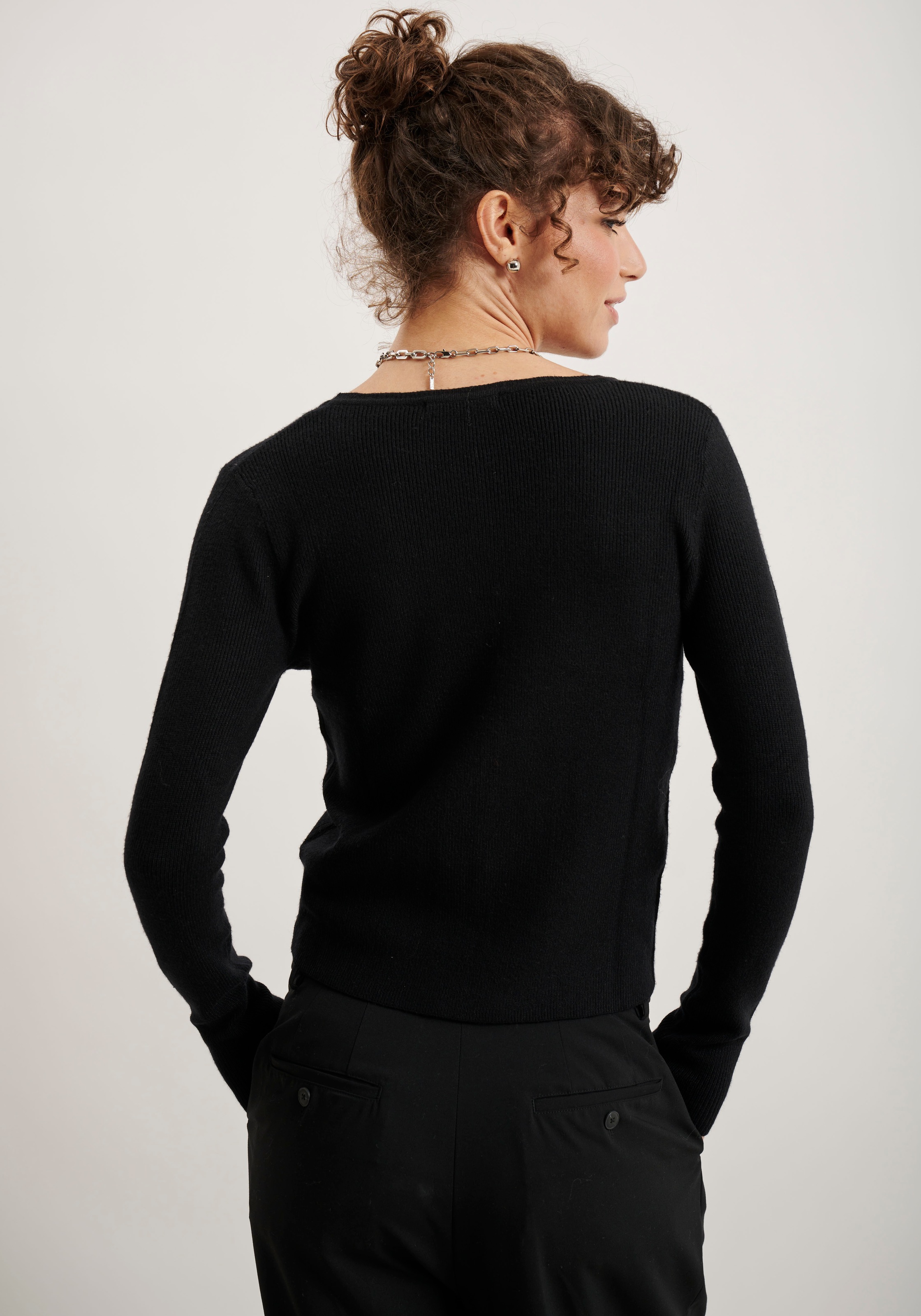 HaILY’S Strickjacke LS V CD Na44tasha aus Rippstrick günstig online kaufen