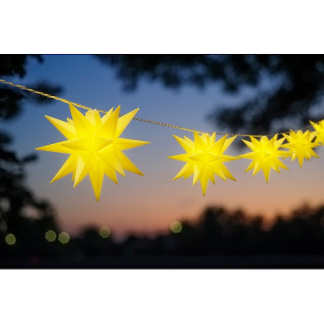 IC Winterworld LED-Lichterkette »Weihnachtsdeko aussen«, 10 St.-flammig,  Sterne mit 19 Spitzen, ca. 12 cm groß kaufen | BAUR