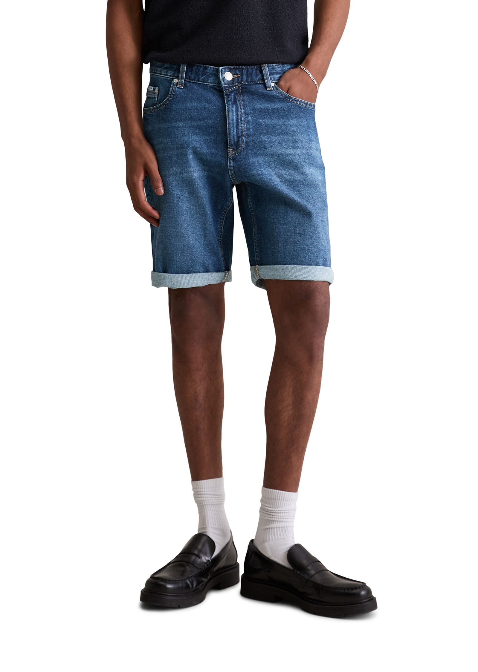 Marc OPolo DENIM Shorts "aus Bio-Baumwoll-Mix" günstig online kaufen