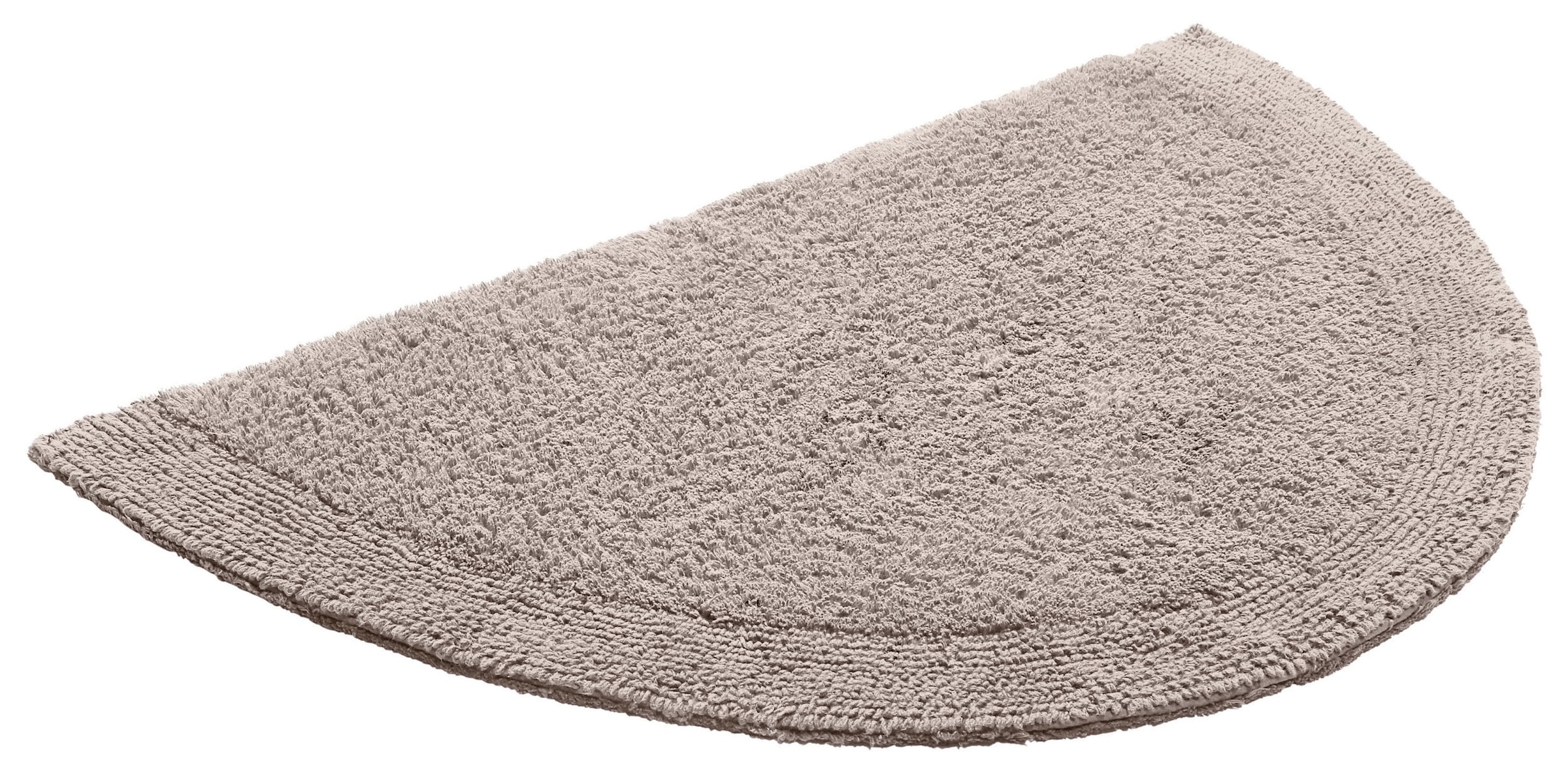 my home Badematte »Kapra, Badvorleger, Badezimmer Teppich«, beidseitig nutzbar-fußbodenheizungsgeeignet-strapazierfähig, mit Bordüre, Badteppich, Badematte, Baumwolle