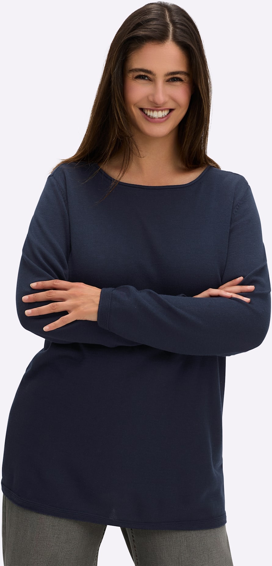 Sheego Rundhalspullover "Rundhalspullover" günstig online kaufen