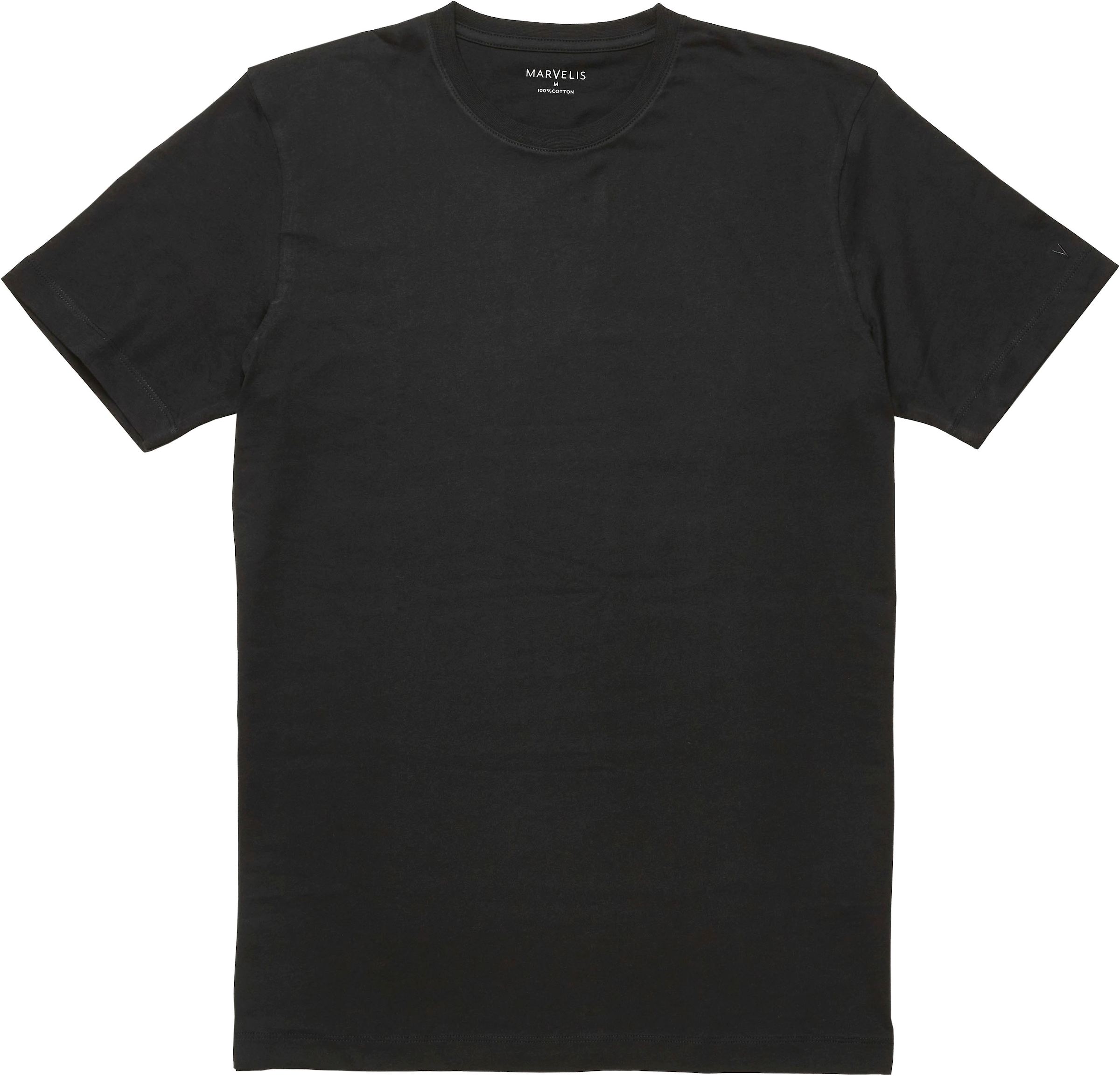 MARVELIS T-Shirt Packung, 2 Stk. Doppelpack, basic, Rundhals, Unterziehshir günstig online kaufen