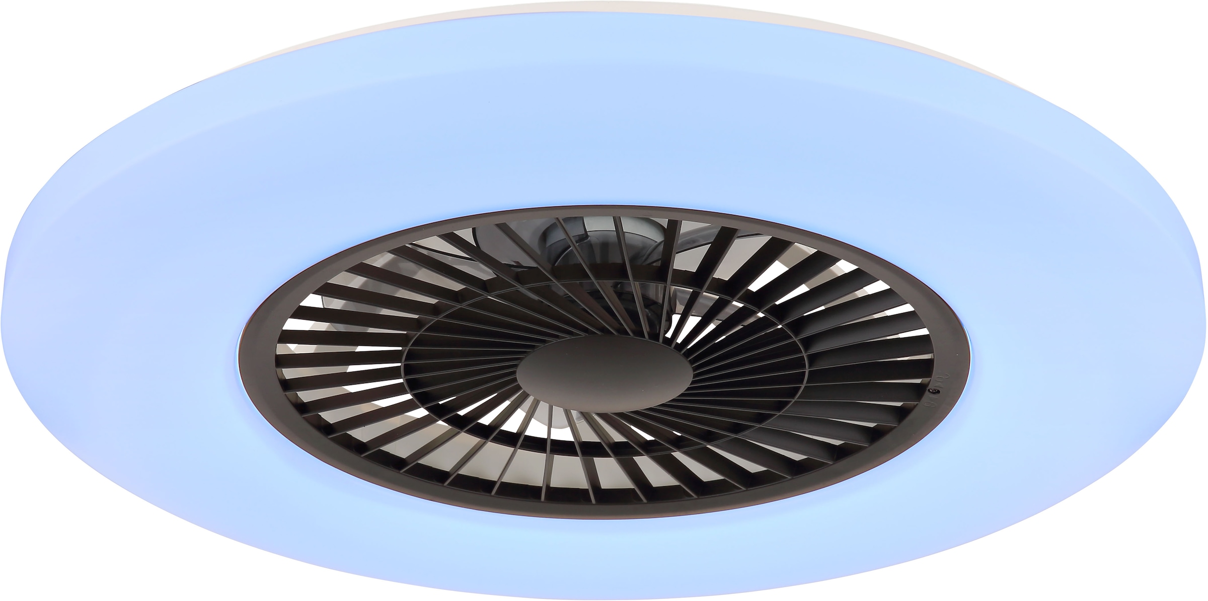 GLOBO LIGHTING Deckenleuchte »ALVA«, Leuchtmittel LED-Modul | LED fest integriert, Ventilator/ Büro / Wohnbereich / Schlafzimmer / weiß / Flügel innen
