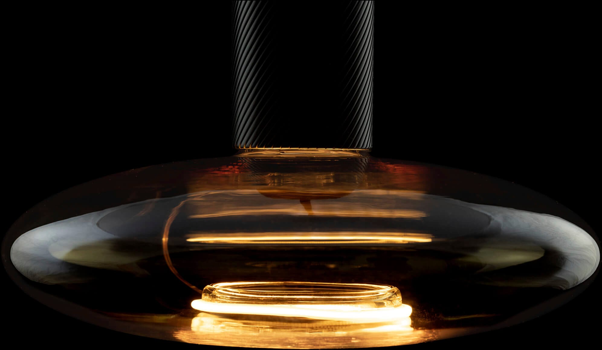 SEGULA LED-Filament "LED Floating UfO 220", L:12cm Ø:22cm, gold, Leuchtmittel