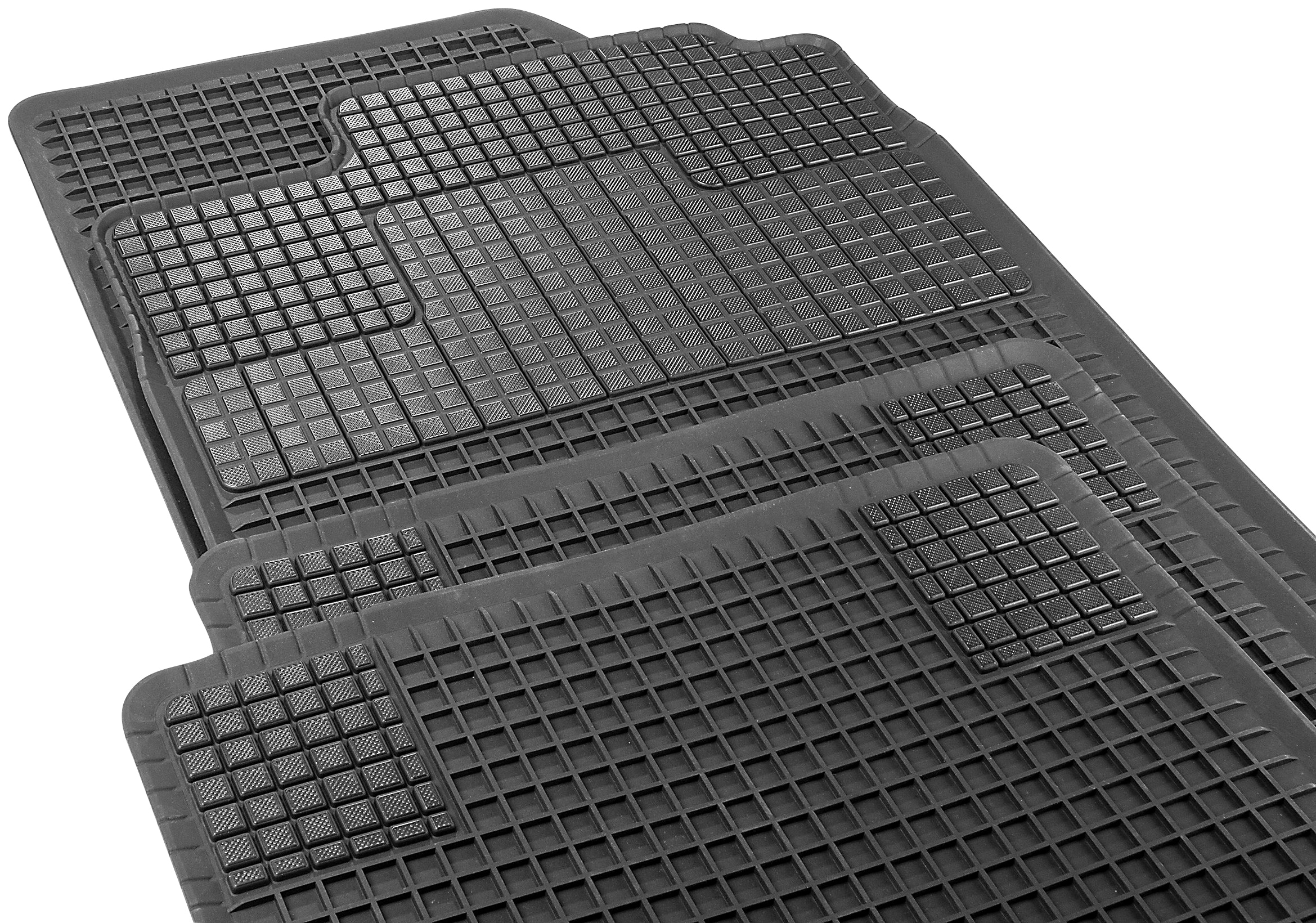 CarFashion Universal-Fußmatten »Allwetter Auto-Fußmatten Set Parabolica«, Kombi/PKW, (Set, 4 St.), universal passend, zuschneidbar, wasserabweisend, rutschsicher, robust