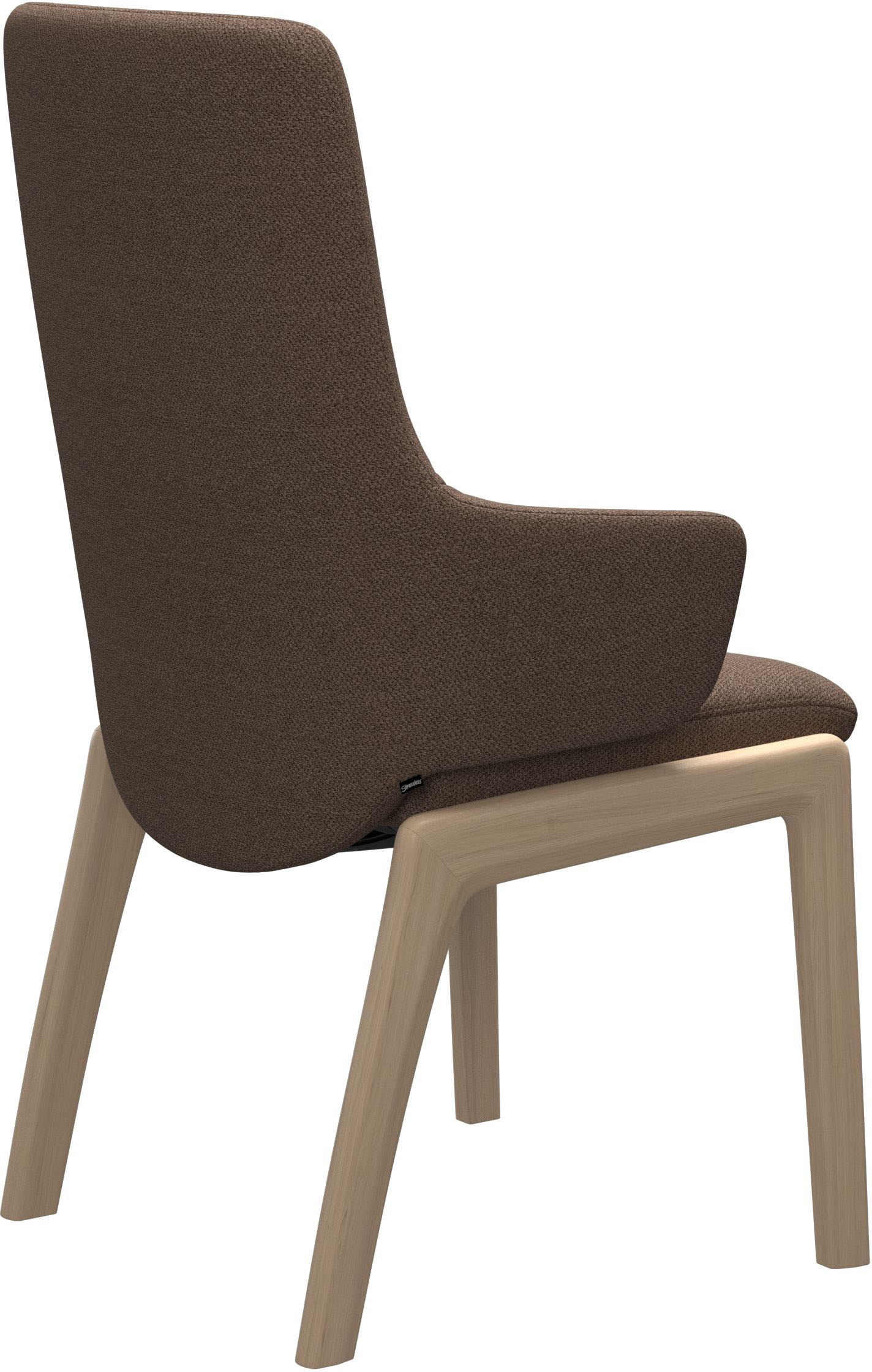 Stressless® Polsterstuhl »Laurel«, ROHLEDER Stoff Q2 FARON, High Back mit Armlehne, Größe L, mit abgerundeten Beinen in Schwarz
