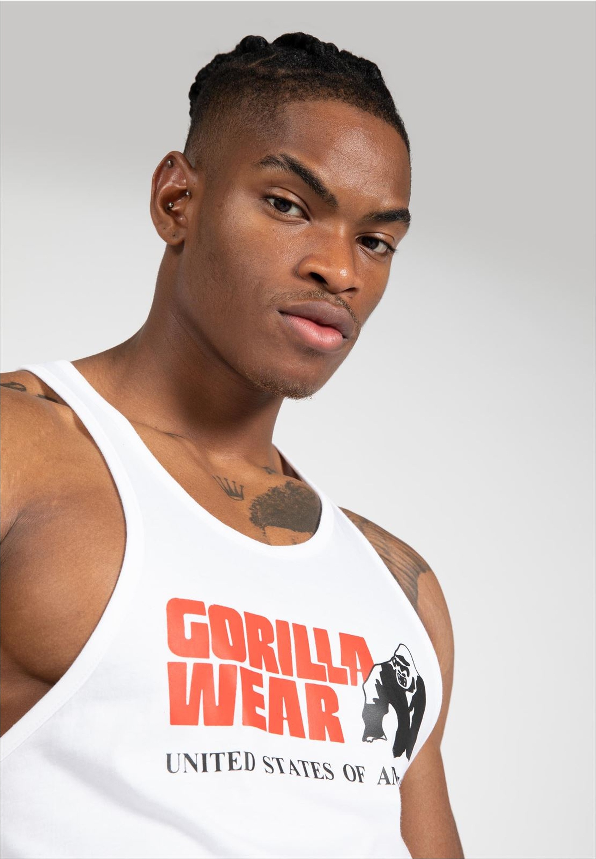Gorilla Wear Muskelshirt, mit großem Marken-Frontprint