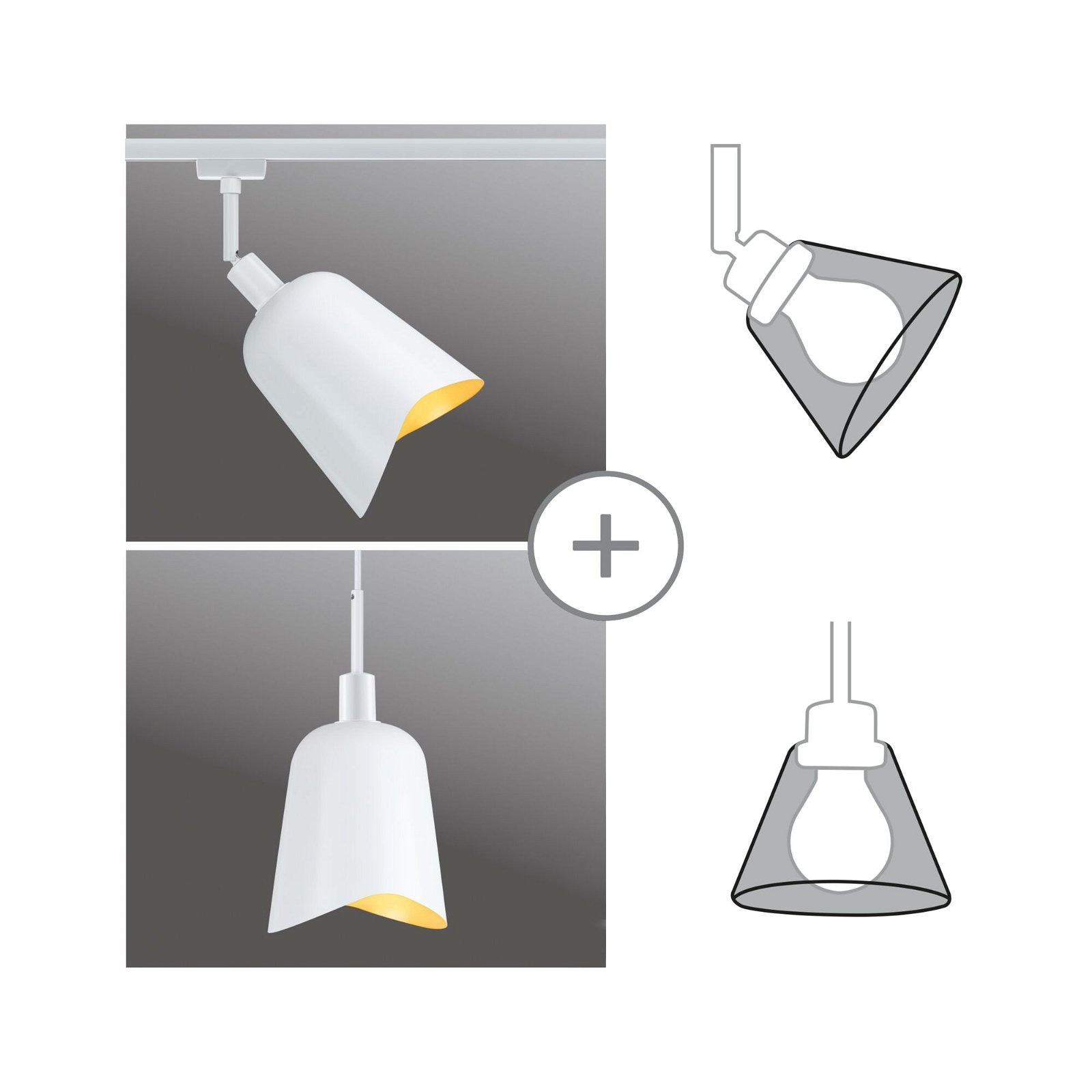 Paulmann Schienensystem-Sets »URail Schirm Alvaro DecoSystems 144mm«