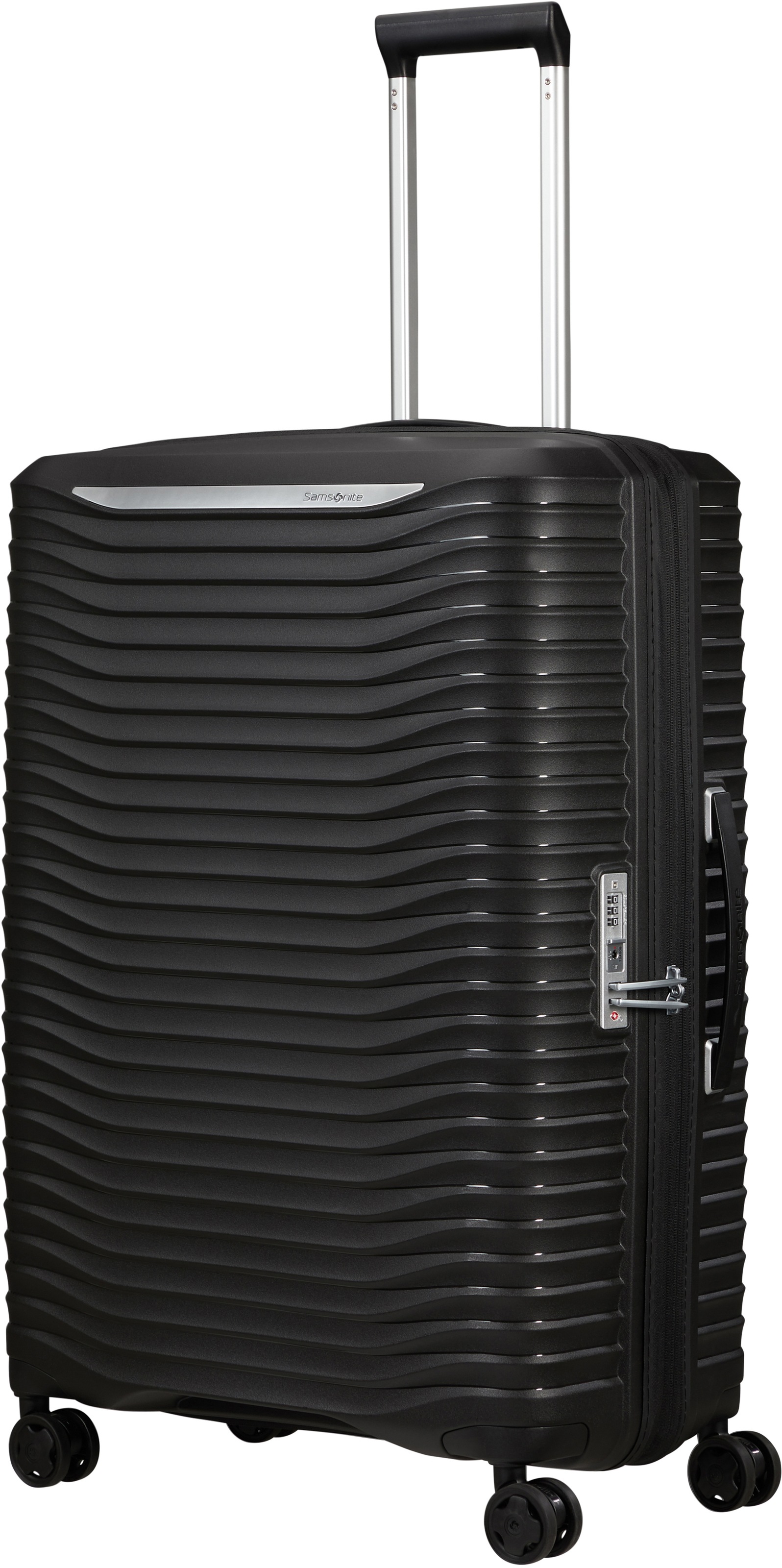 Hartschalen-Trolley SAMSONITE "PROXIS, verschiedene Größen und Farben", Gr. B/H/T: 51cm x 75cm x 31cm 98 l, schwarz, Polypropylen, unifarben, festlich, Koffer, Trolley Reisegepäck Hartschalenkoffer Reisekoffer TSA-Zahlenschloss 5