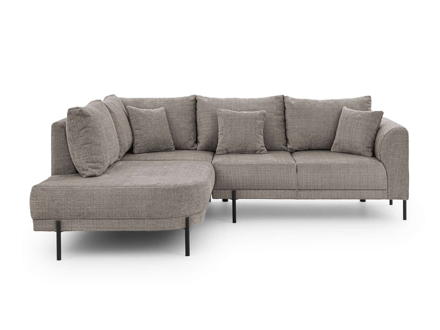 Home affaire Ecksofa "NELLIA L-Form mit Ottomane rechts oder links bestellb günstig online kaufen