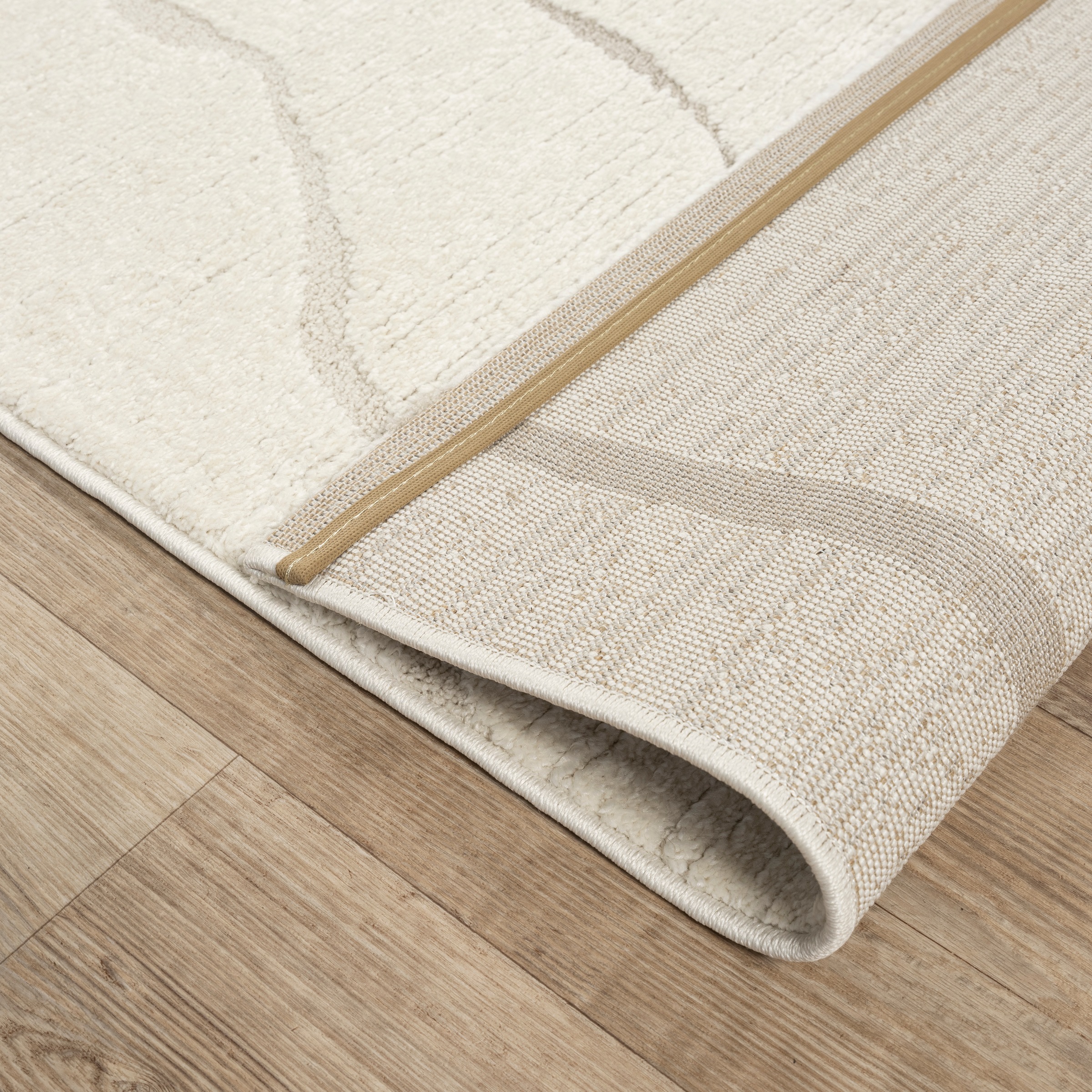 merinos Teppich »Elio 5«, rechteckig, 16 mm Höhe, moderner Kurzflor Teppich mit Hoch-Tief-Effekt, 3D Effekt